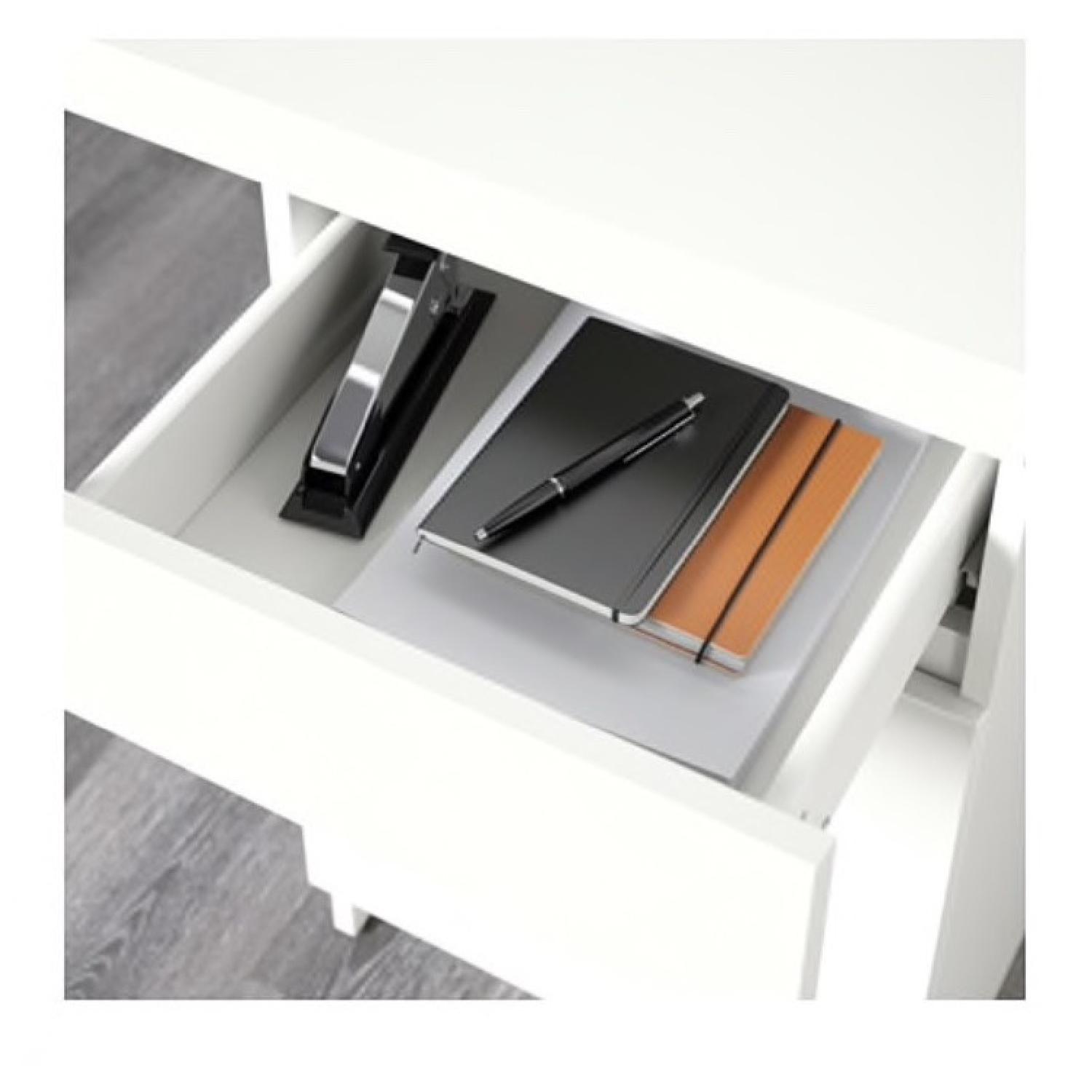 Ikea Malm White Desk AptDeco