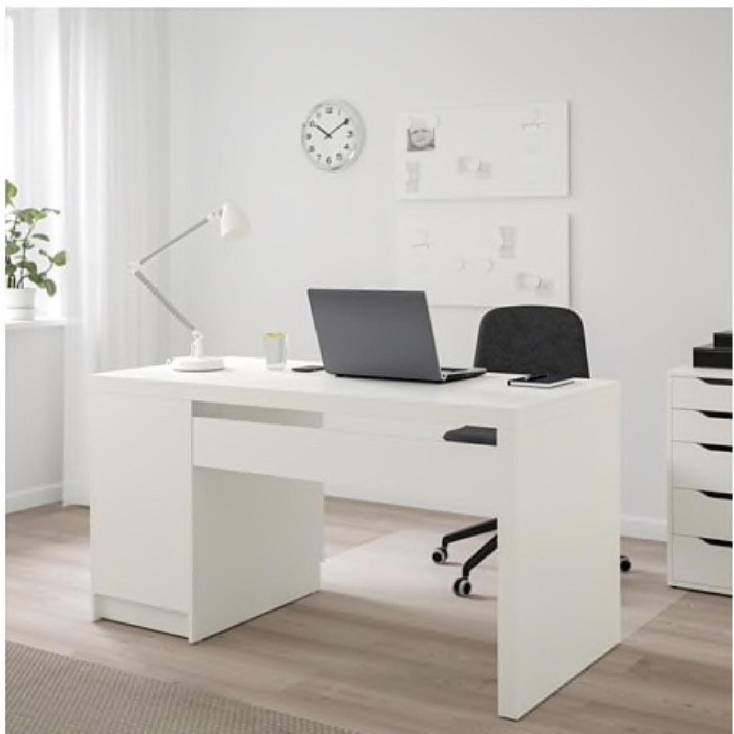 Ikea Malm White Desk - image-8