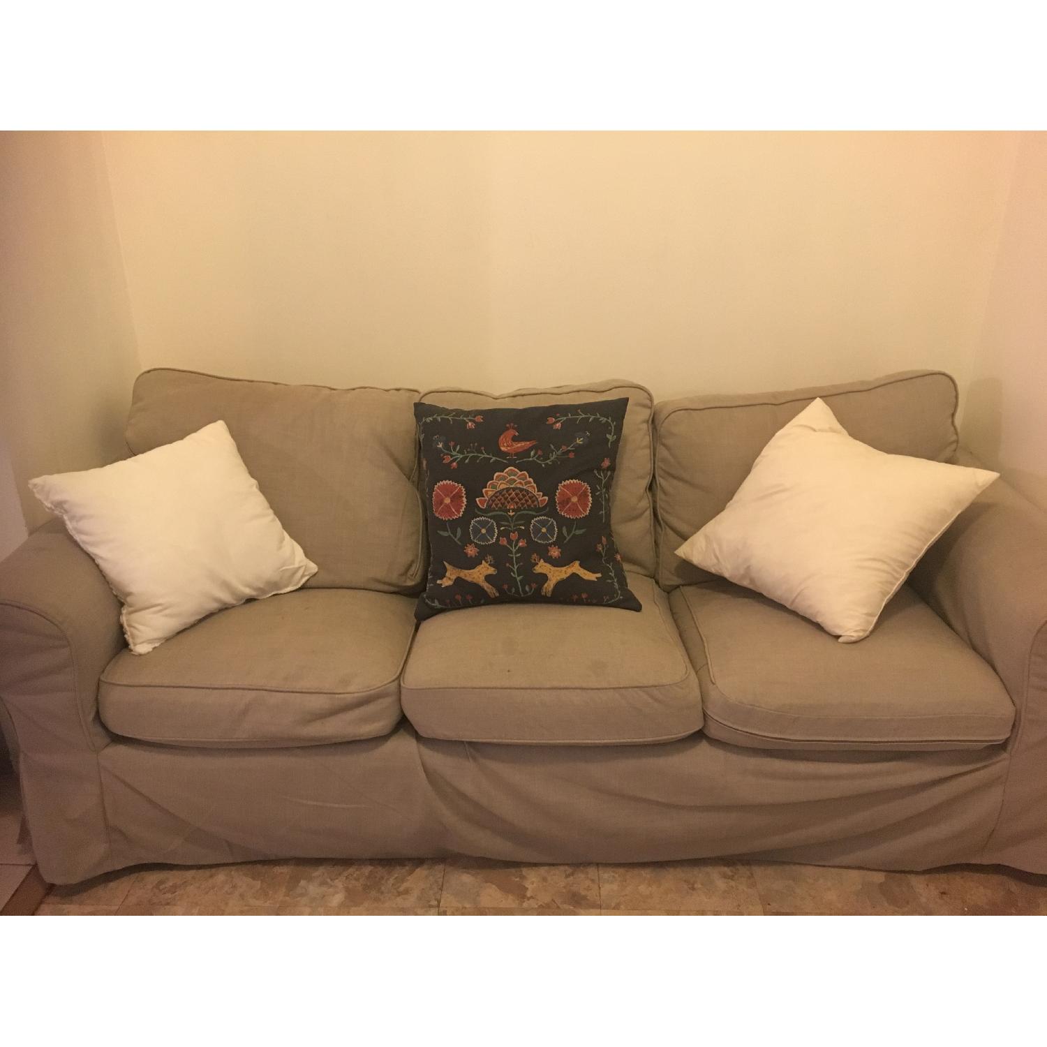 Ikea Ektorp Beige 3 Seater Sofa - image-1