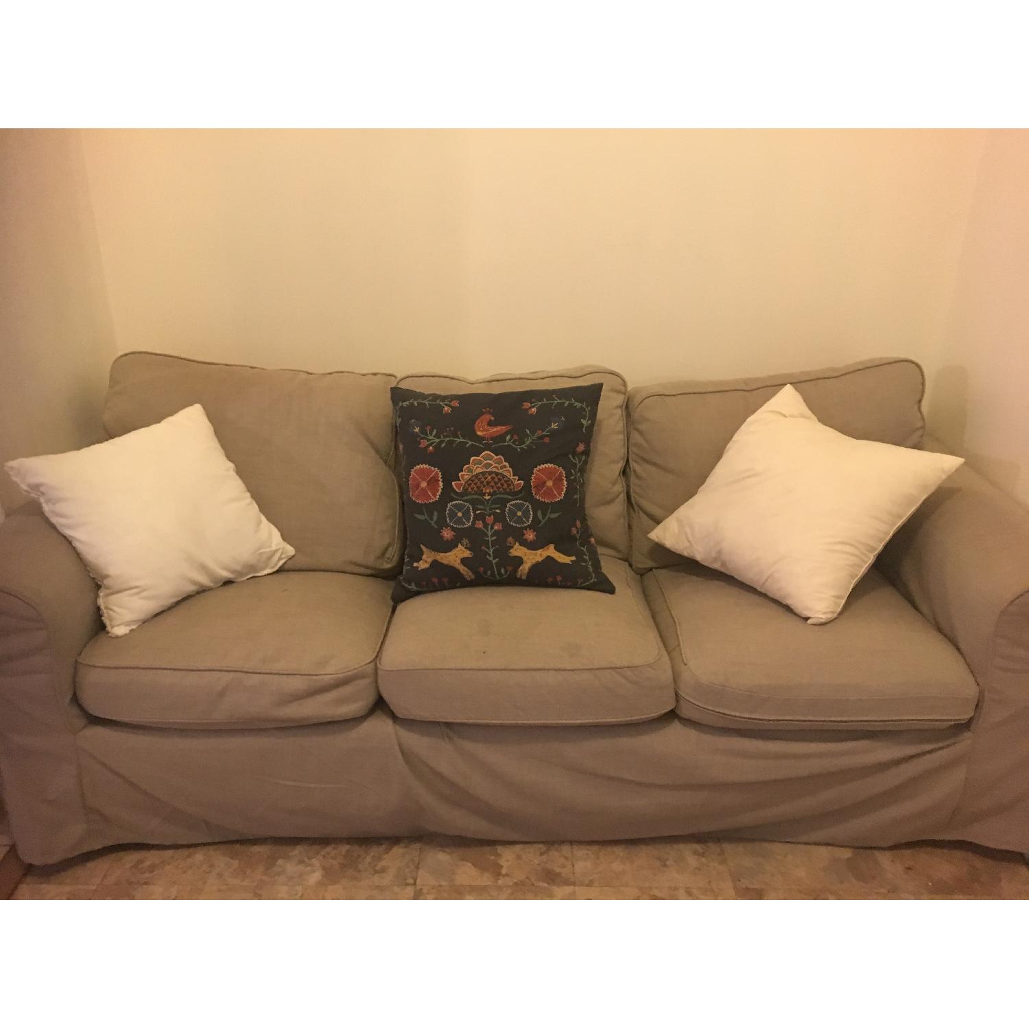 Ikea Ektorp Beige 3 Seater Sofa - image-2
