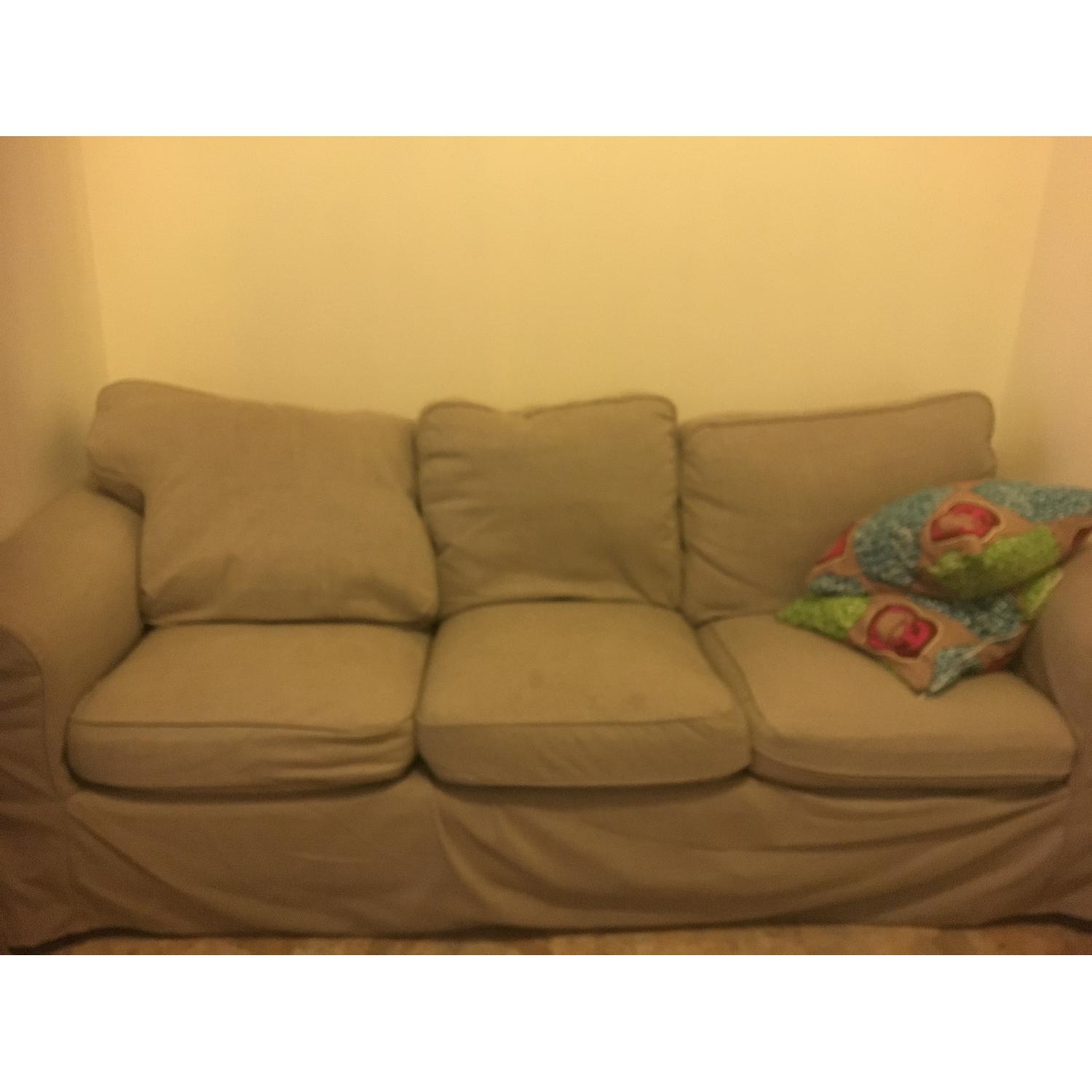 Ikea Ektorp Beige 3 Seater Sofa - image-4