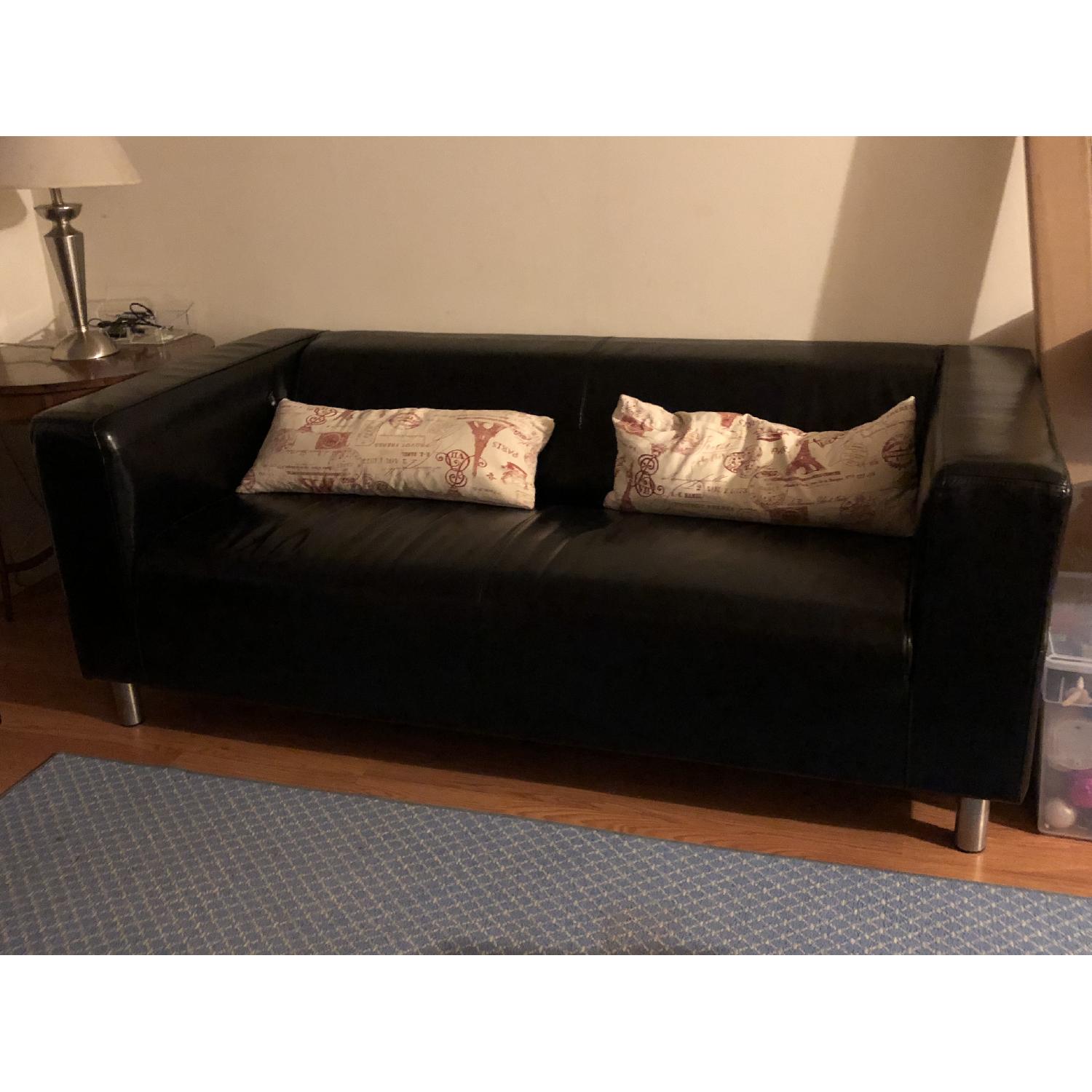 Ikea Klippan 2-Seater Faux Leather Sofa - image-1