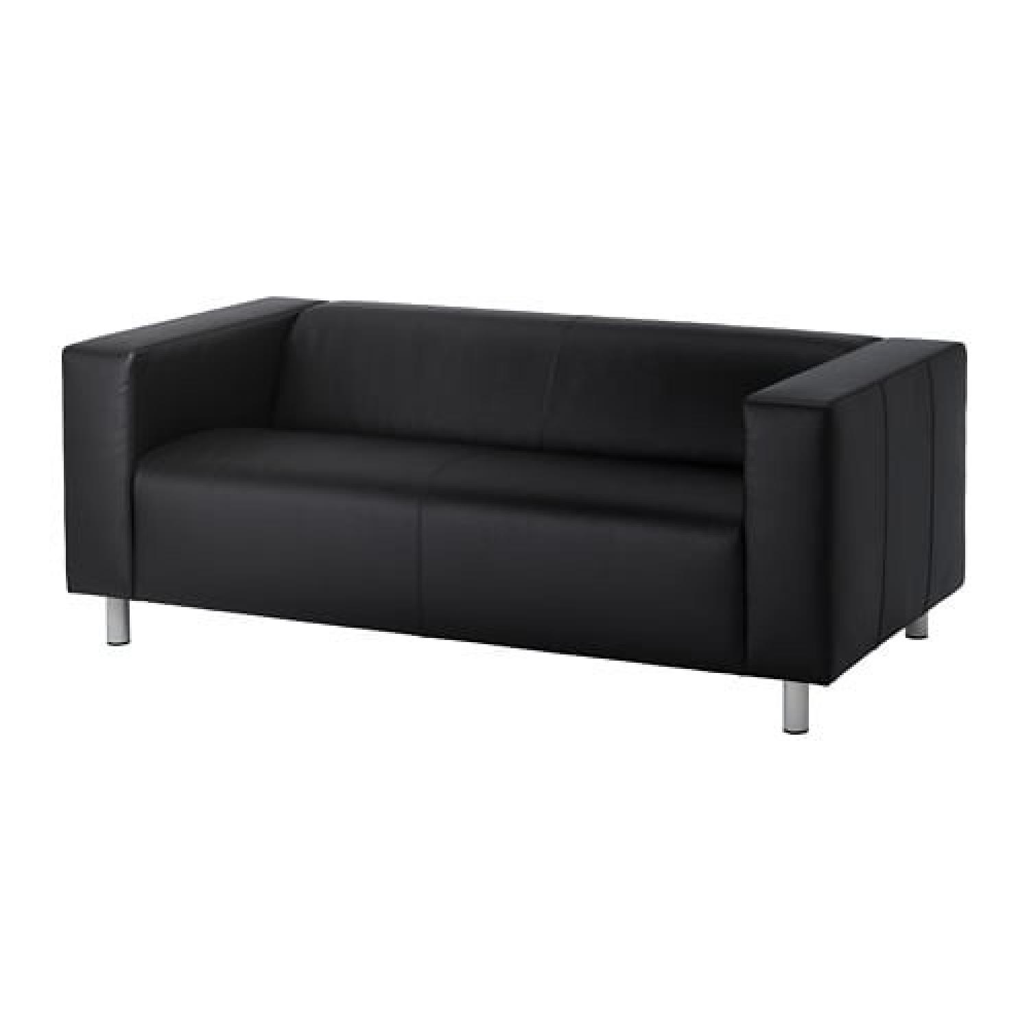 Ikea Klippan 2-Seater Faux Leather Sofa - image-0