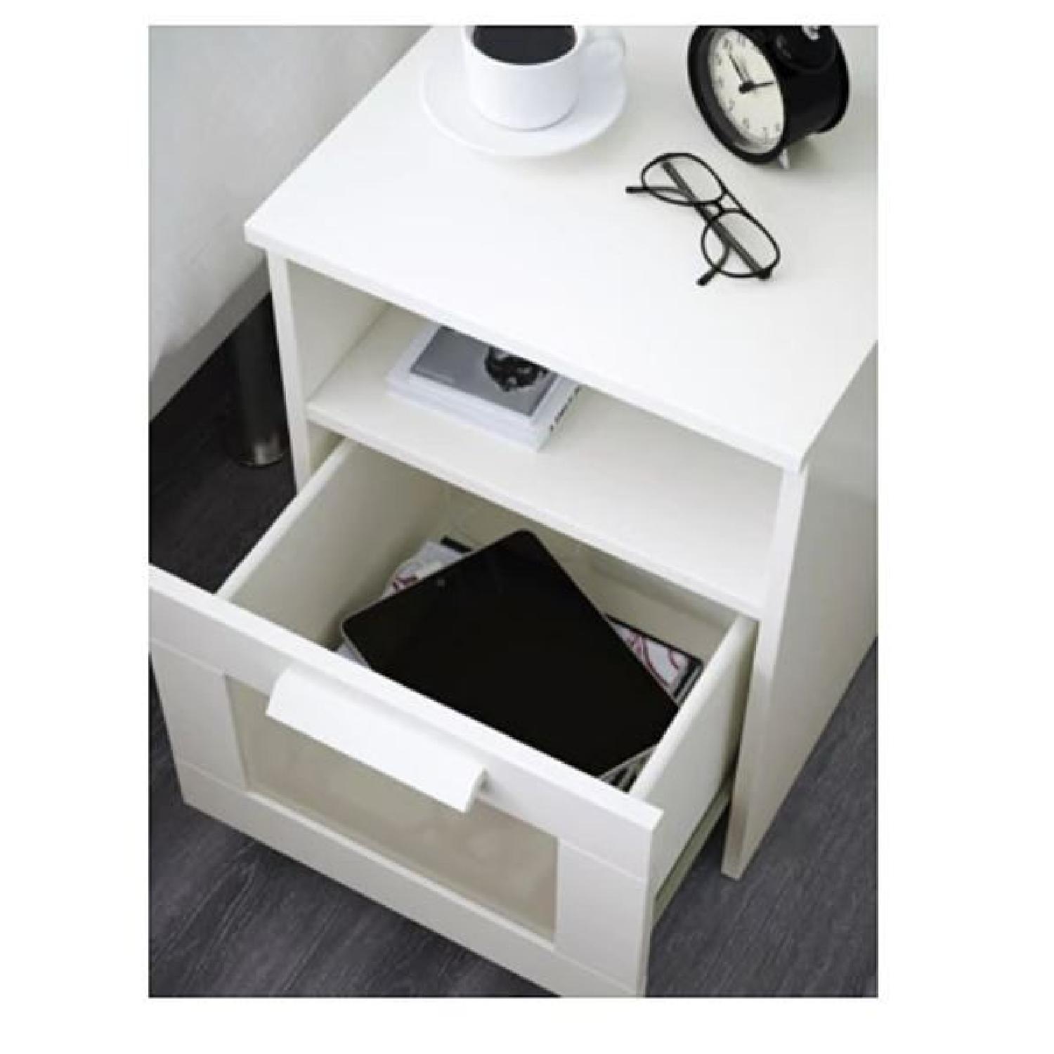 Ikea Brimnes White Nightstands - image-1