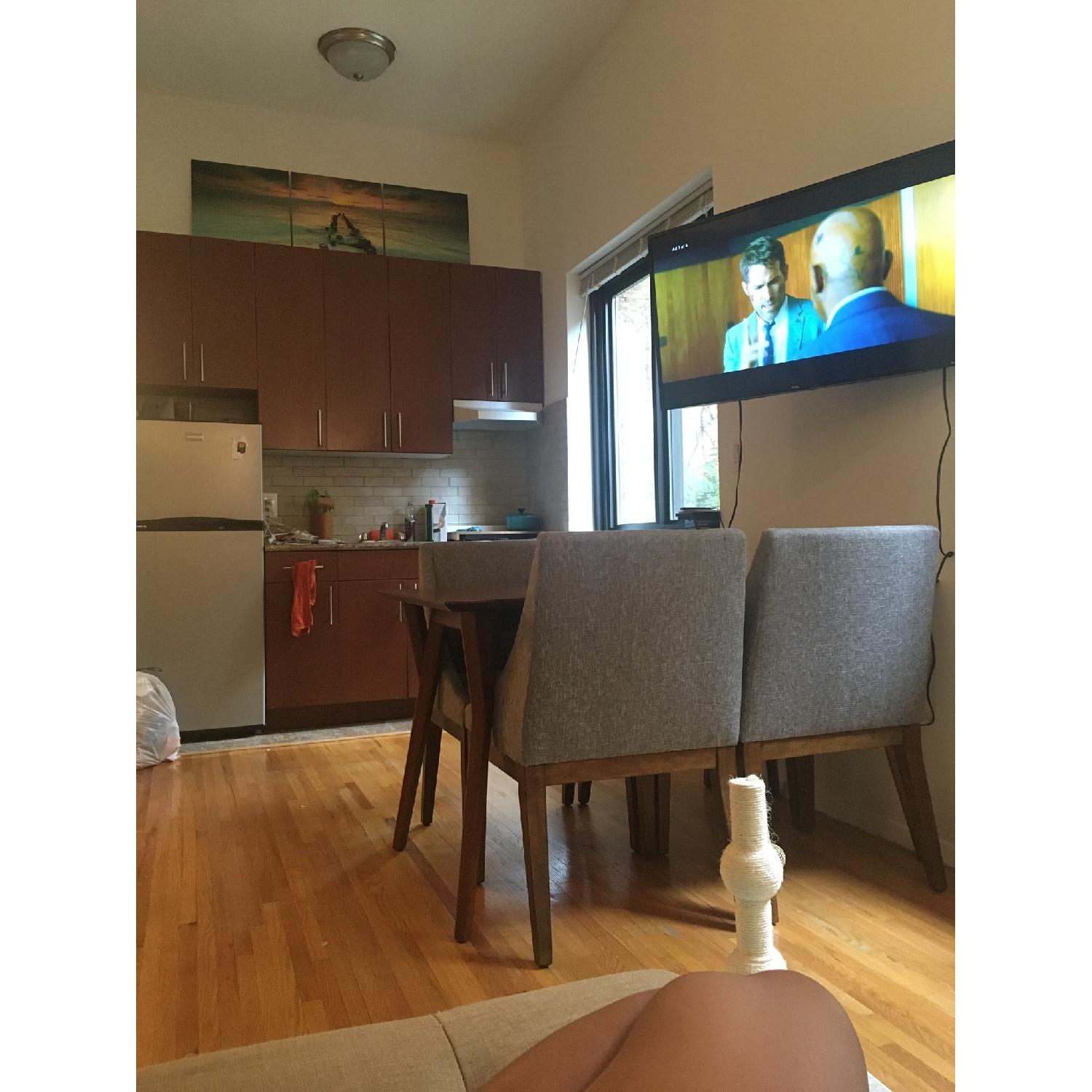 West Elm Mid Century Expandable Dining Table w/ 4 Chairs - image-1