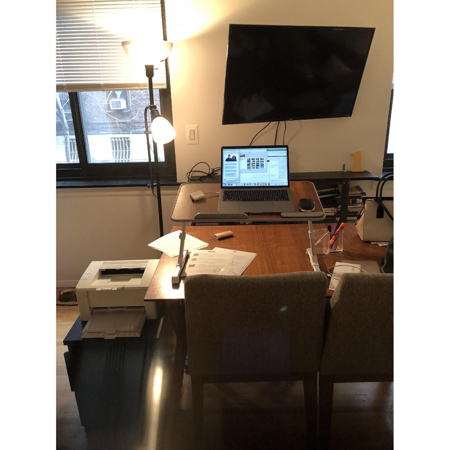 West Elm Mid Century Expandable Dining Table w/ 4 Chairs - image-4