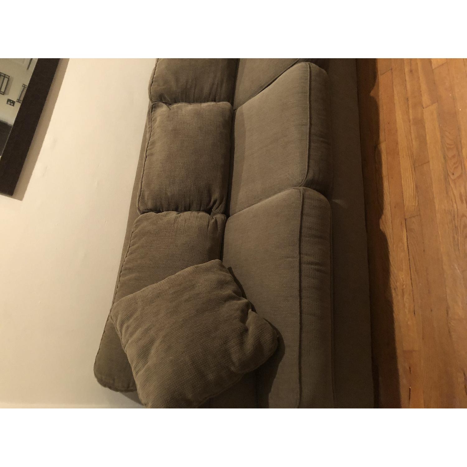 Boston Interiors Microfiber Custom Sectional Sofa w/ Chaise - image-2