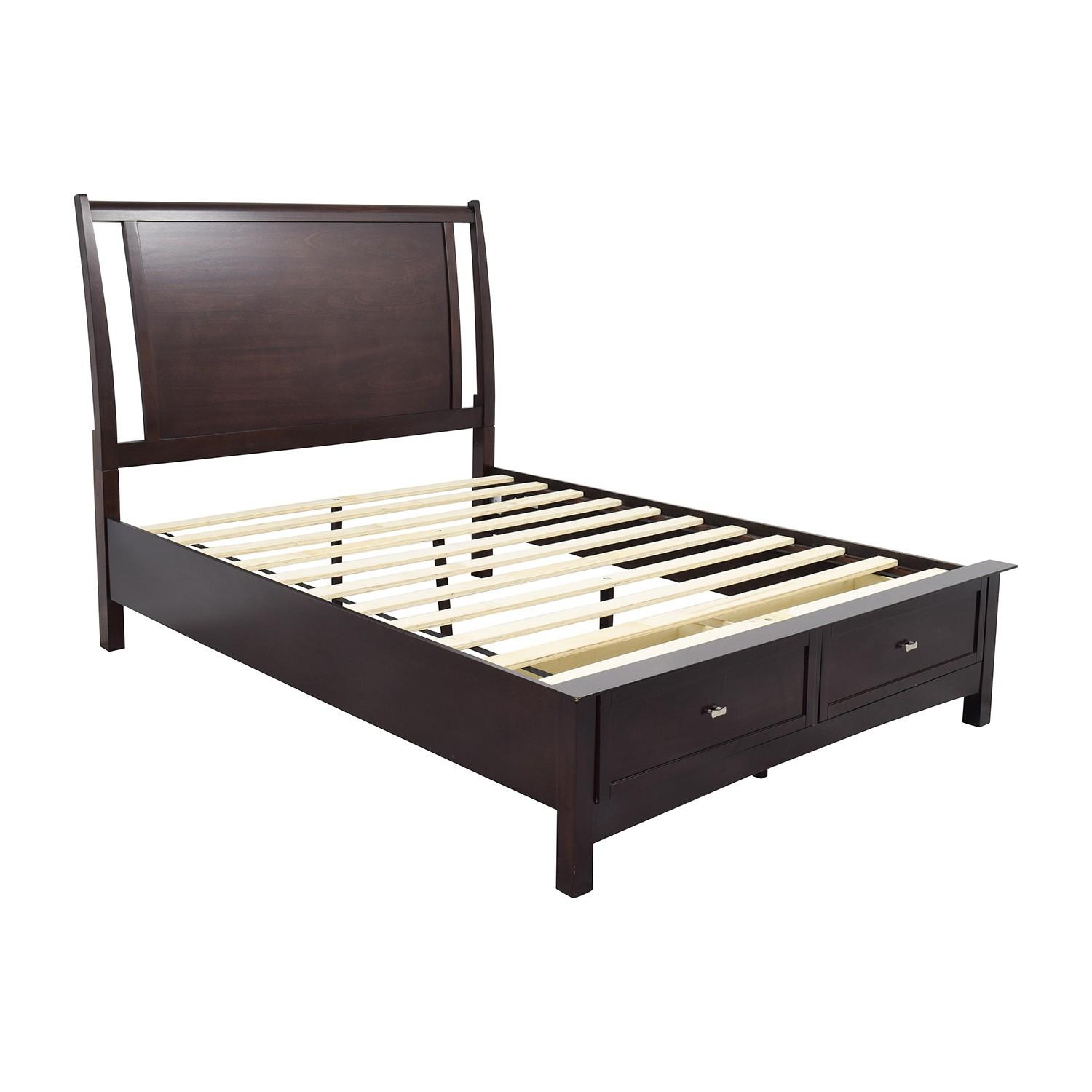 Bob's Queen Size Bed w/ Storage Drawers AptDeco
