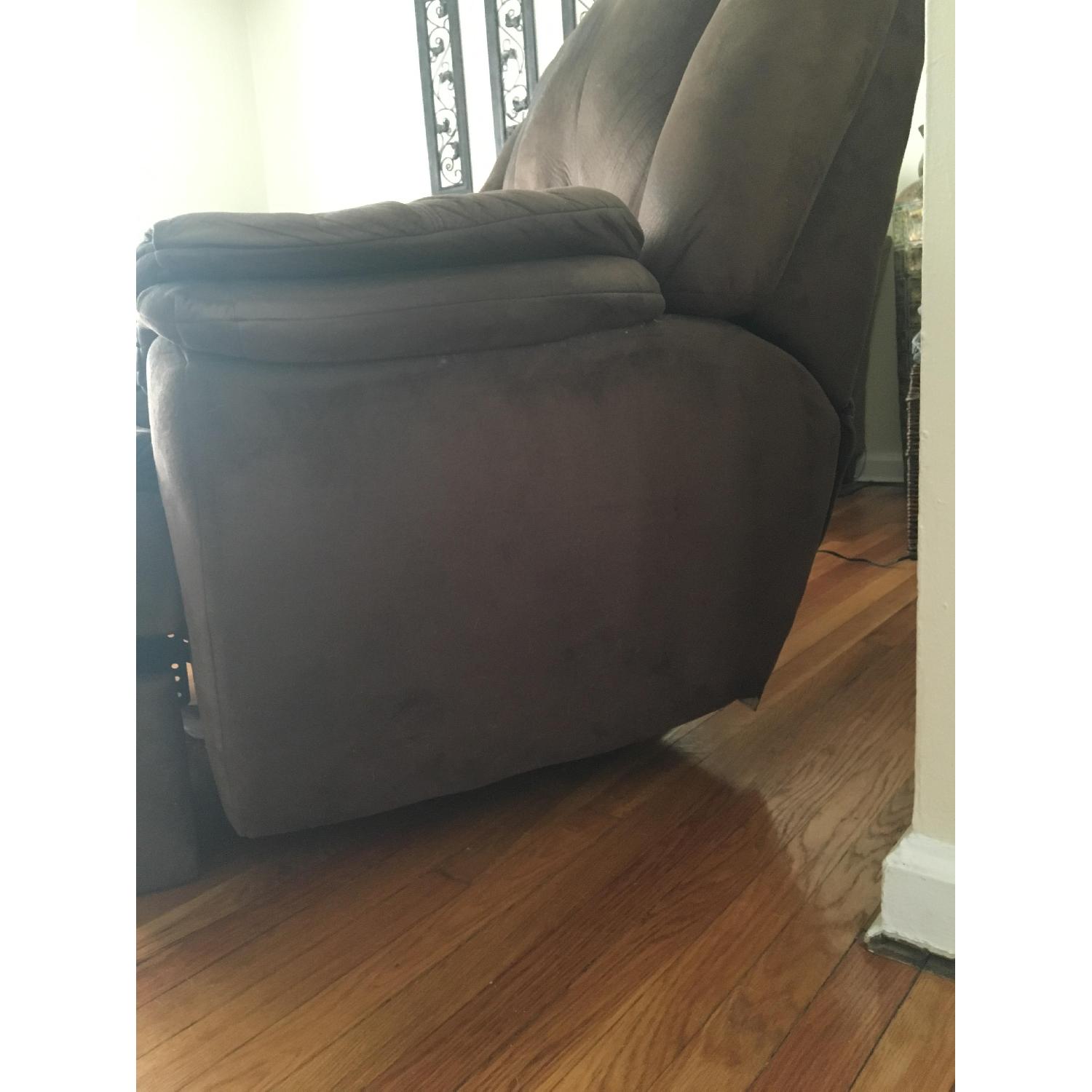 Brown Microfiber Rocker Recliner - image-2