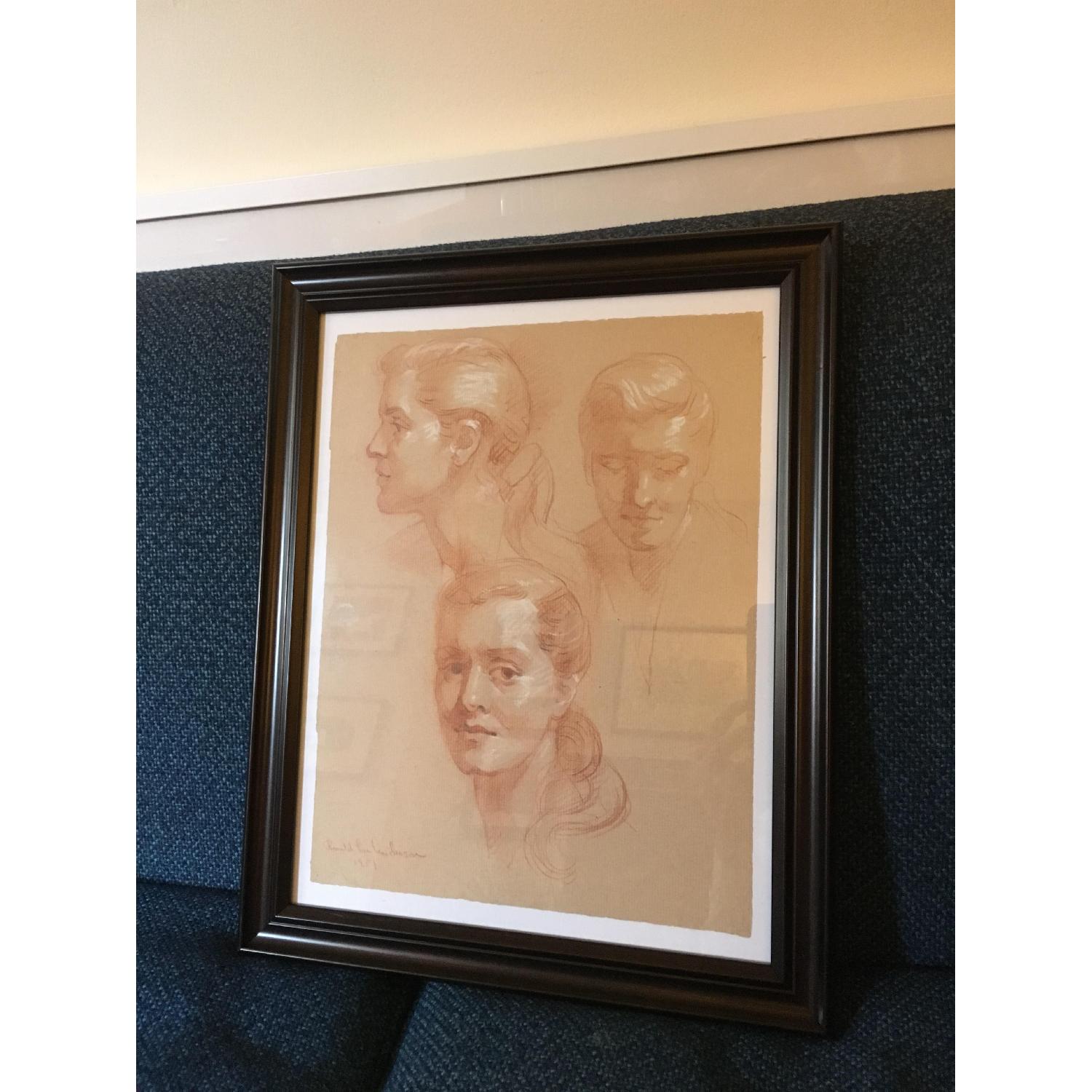 Framed Vintage 1951 Portraits - image-3