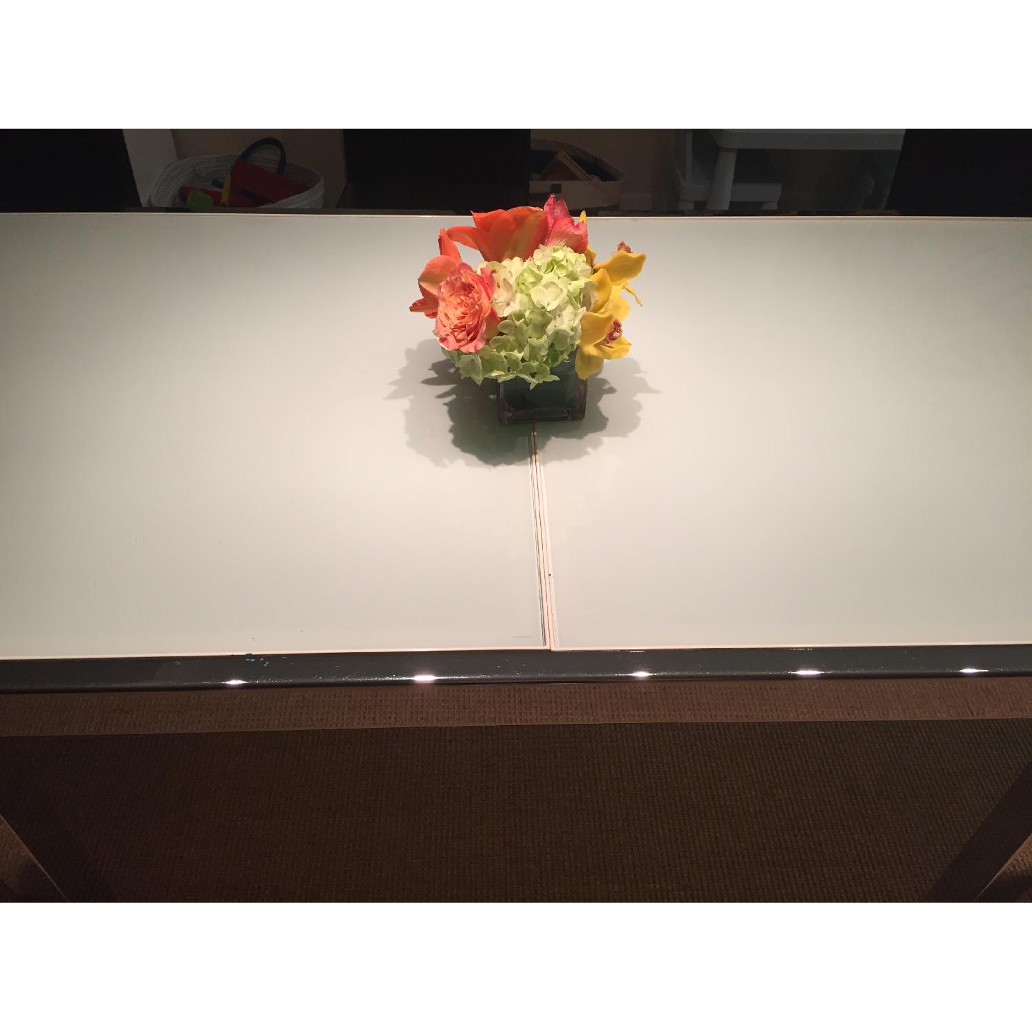 IdealSedia Milano Extendable Glass Dinning Table - image-3