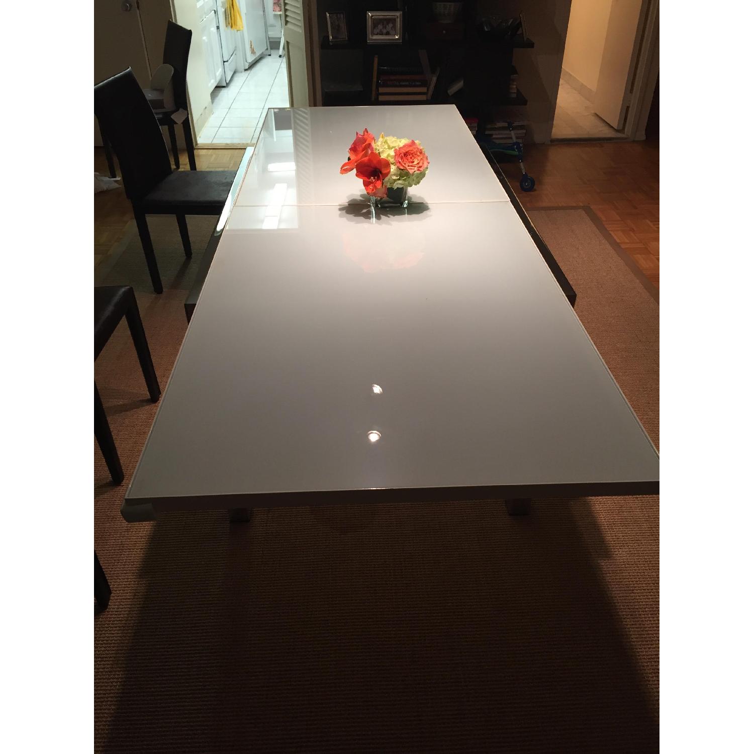 IdealSedia Milano Extendable Glass Dinning Table - image-4