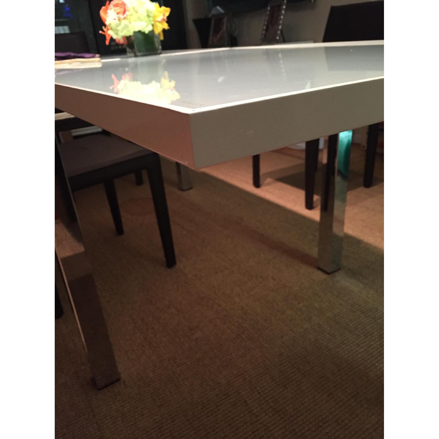 IdealSedia Milano Extendable Glass Dinning Table - image-7