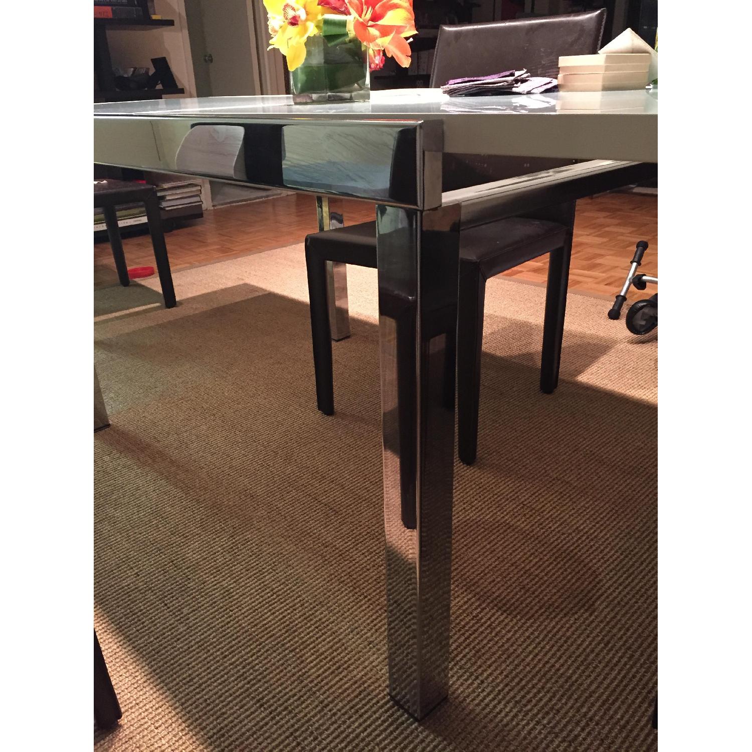 IdealSedia Milano Extendable Glass Dinning Table - image-10
