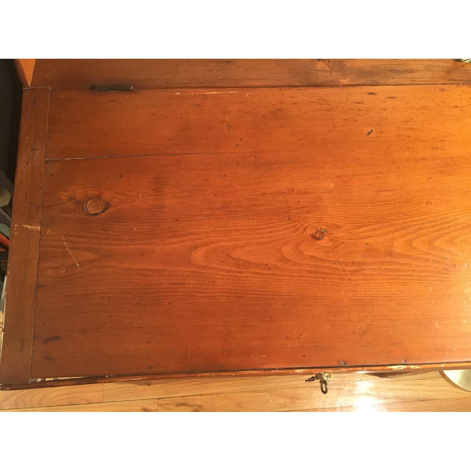 Antique Slant-Top Clerk's Desk - image-4