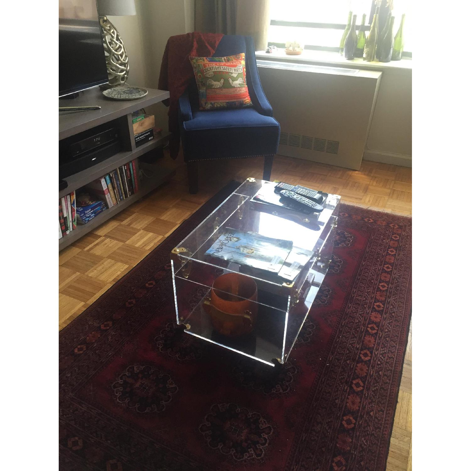 Acrylic/Transparent Trunk/Coffee Table AptDeco