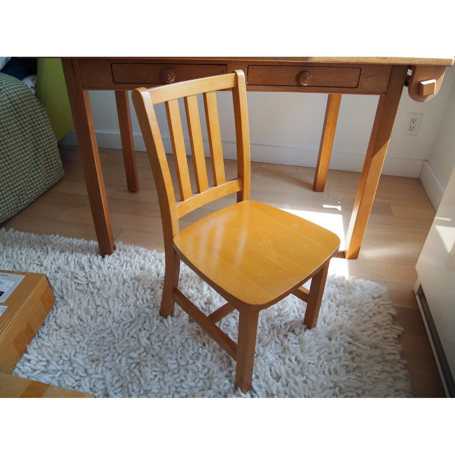 Land of Nod Kids Adjustable Play Table/Desk w/ Storage Bins & Chair - image-6