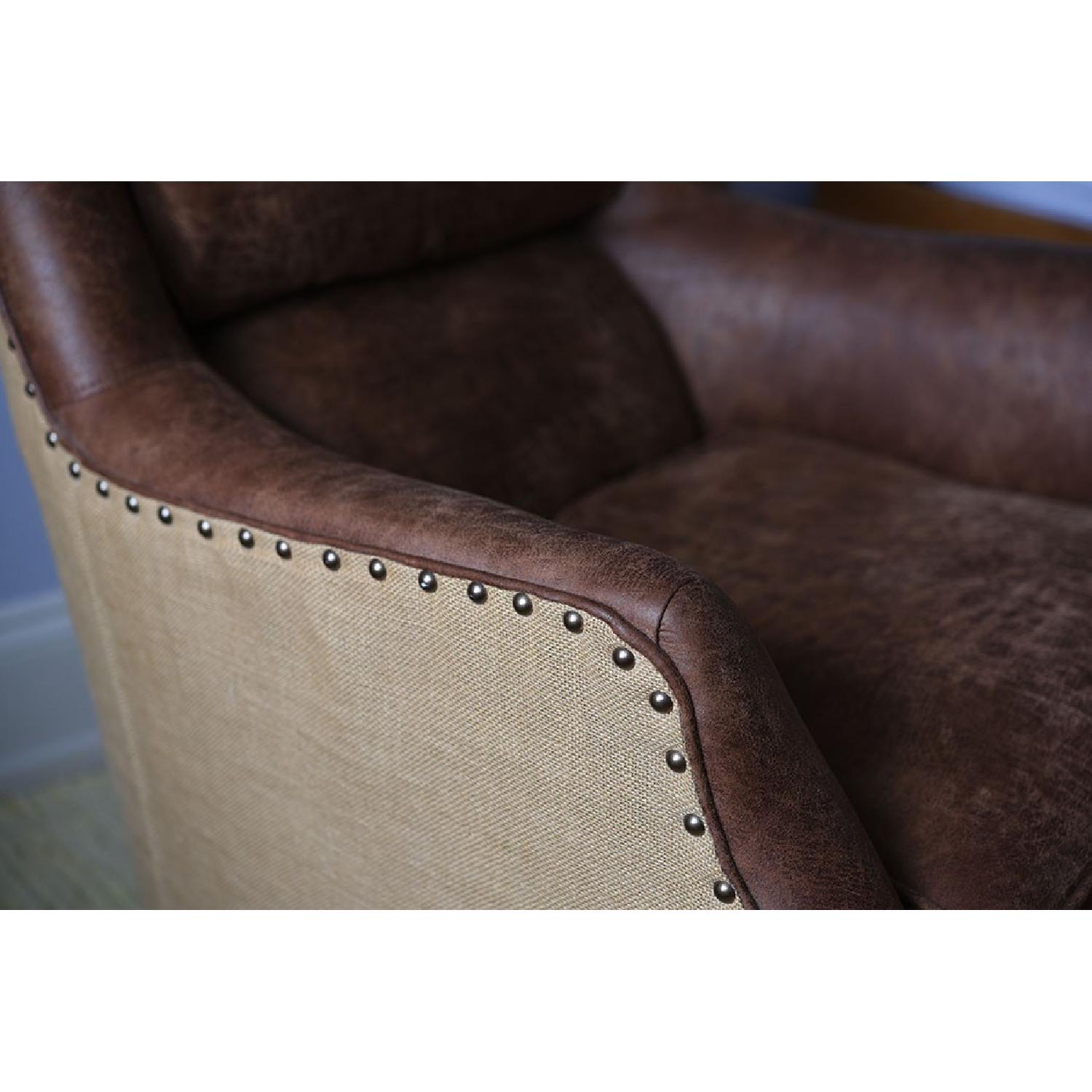 Arhaus Alex Leather Tall Armchair - image-3