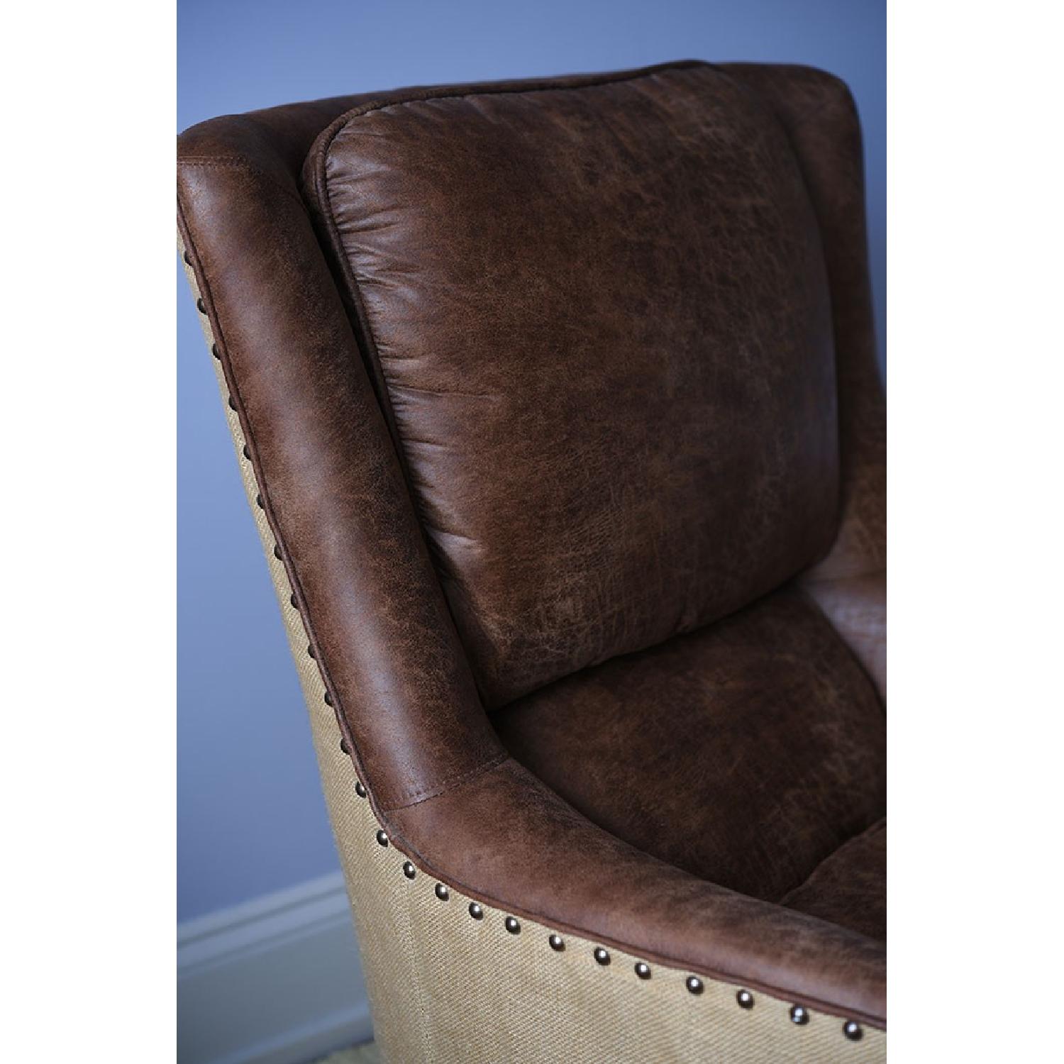 Arhaus Alex Leather Tall Armchair - image-4