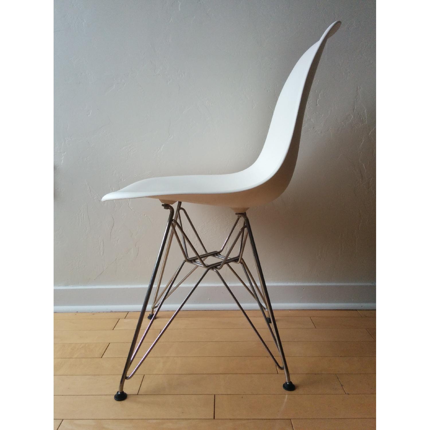 Eames Molded Plastic Side Chairs w/ Metal Base - Pair - image-2