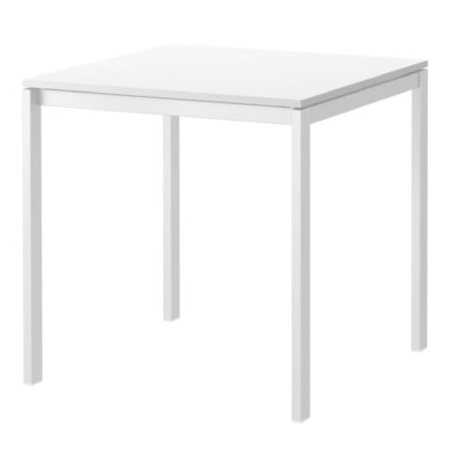Ikea White Square Dining Table AptDeco
