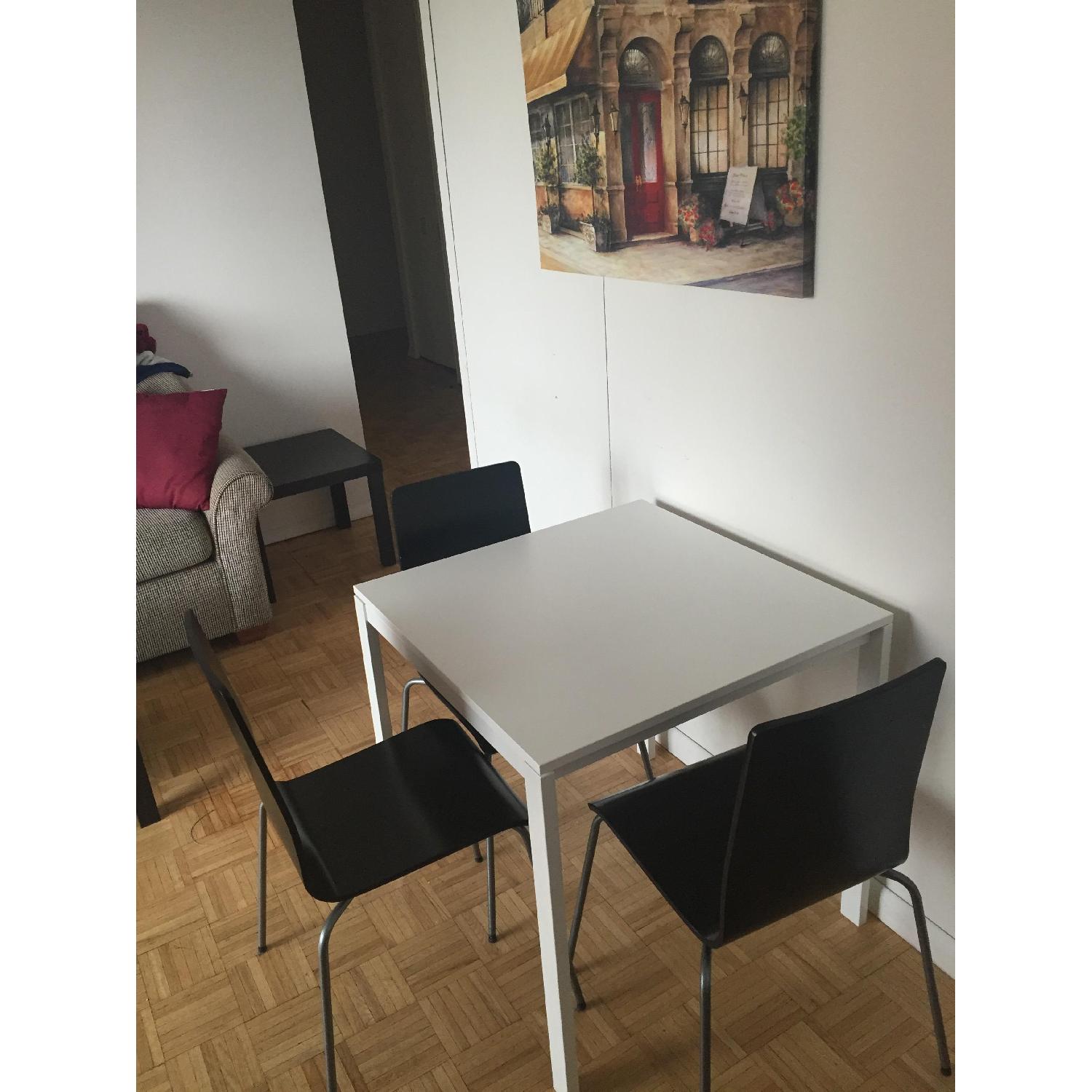 Ikea White Square Dining Table - image-2