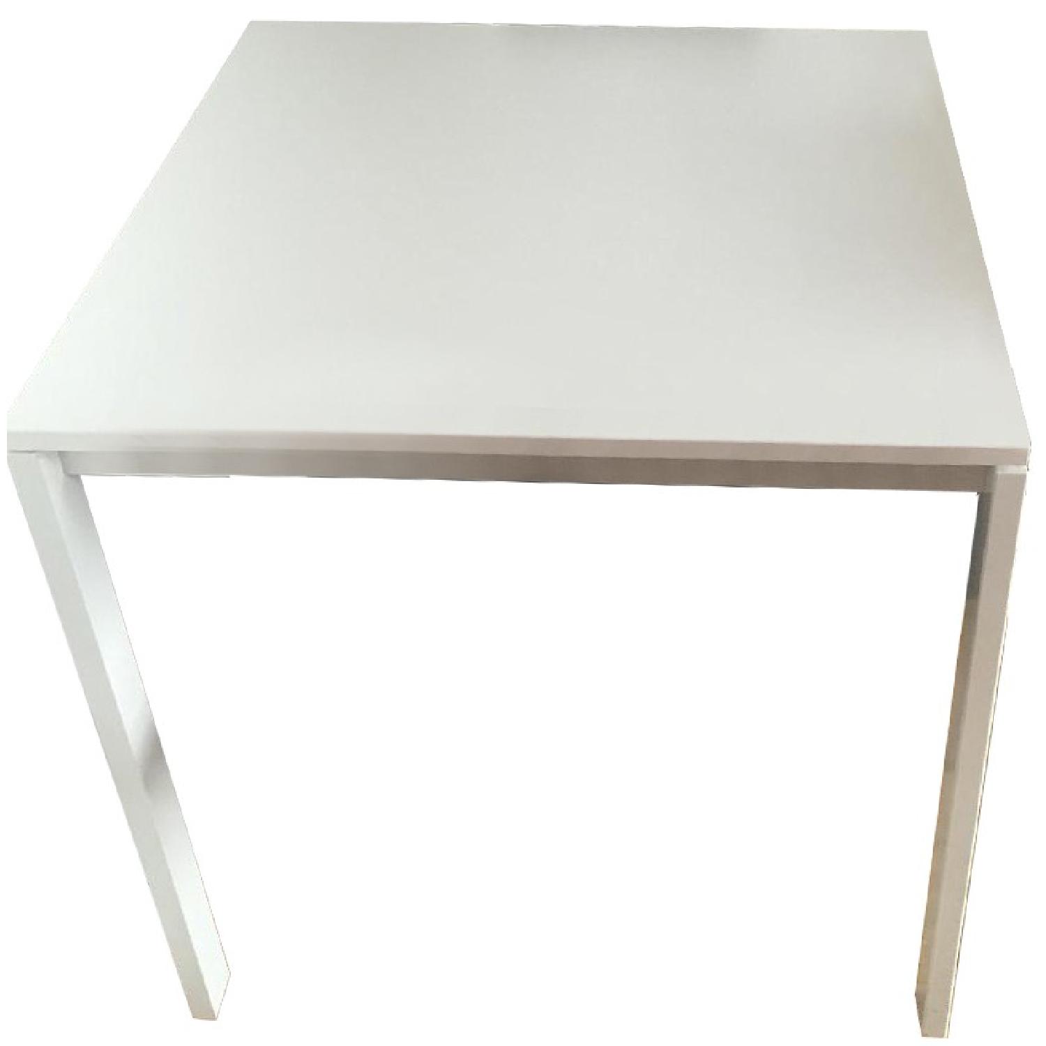 Ikea White Square Dining Table - image-0