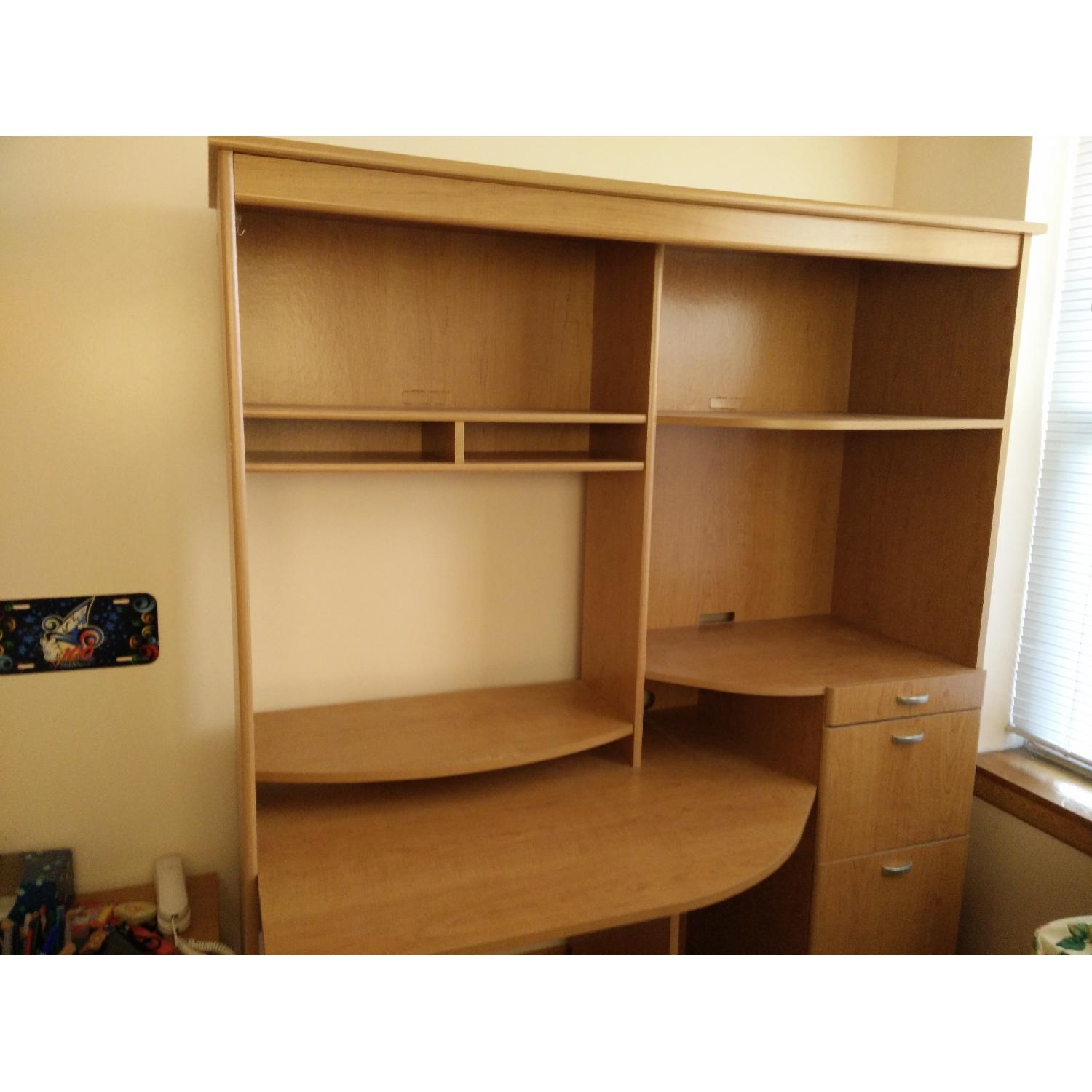 Computer Desk w/ Hutch - image-2
