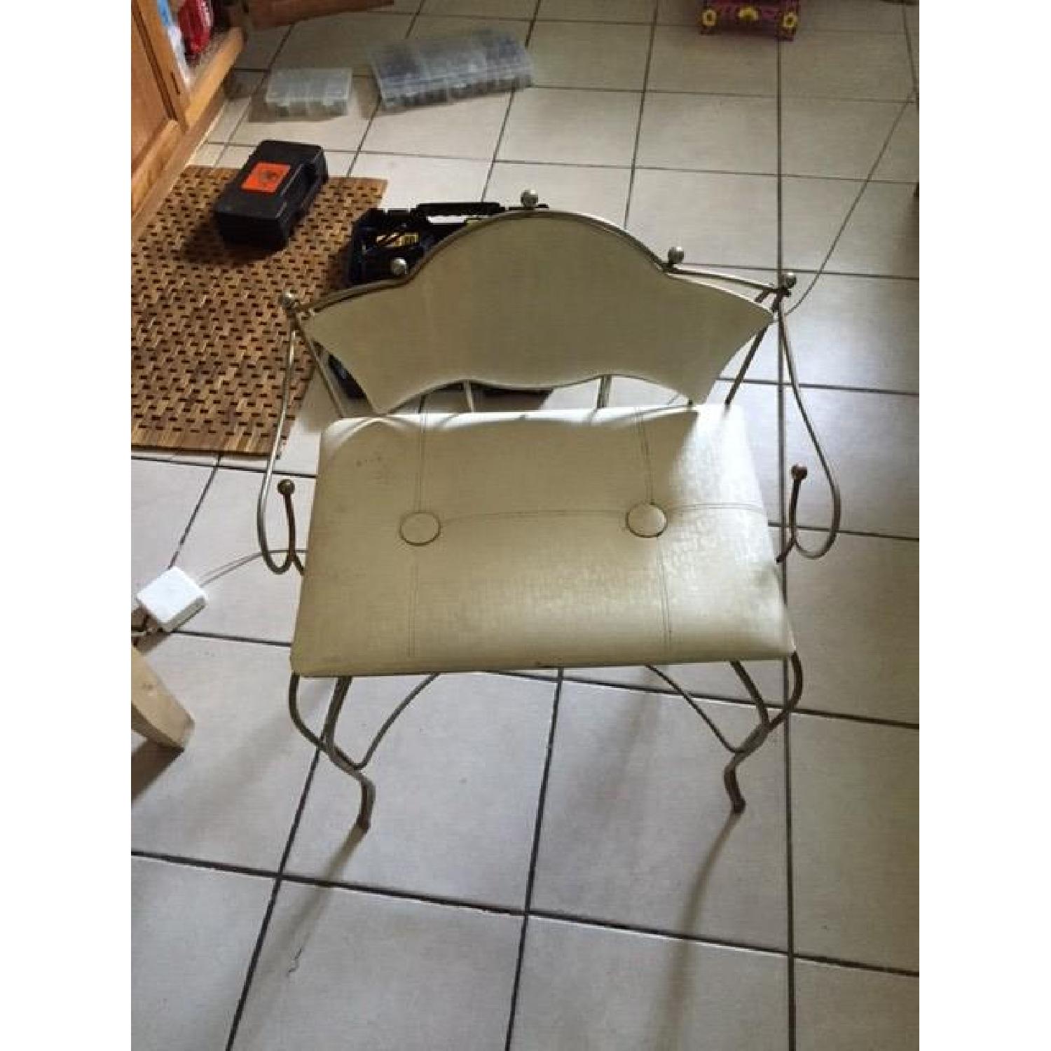 Vintage Vanity Stool - image-1