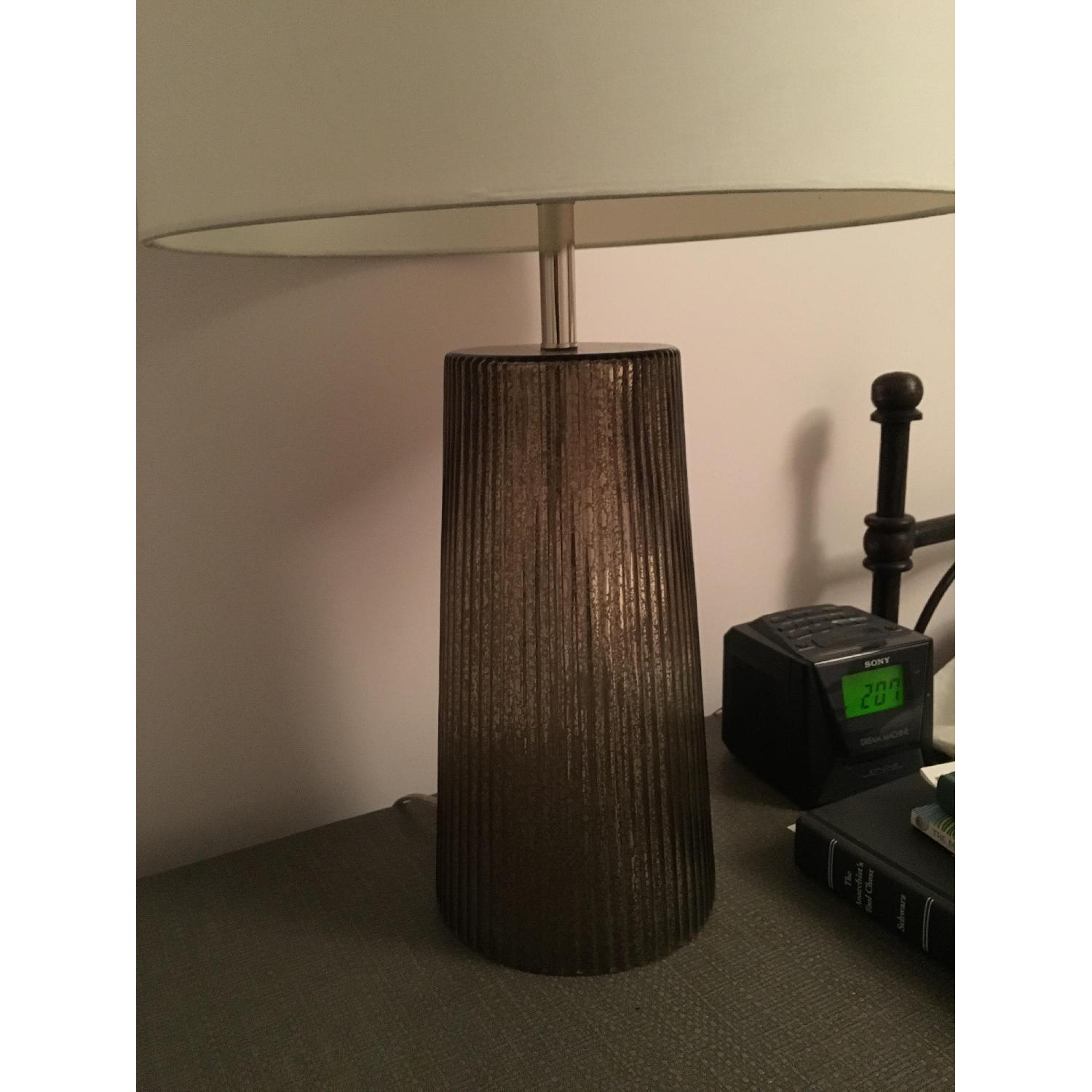 West Elm Modern Glass Table Lamp AptDeco