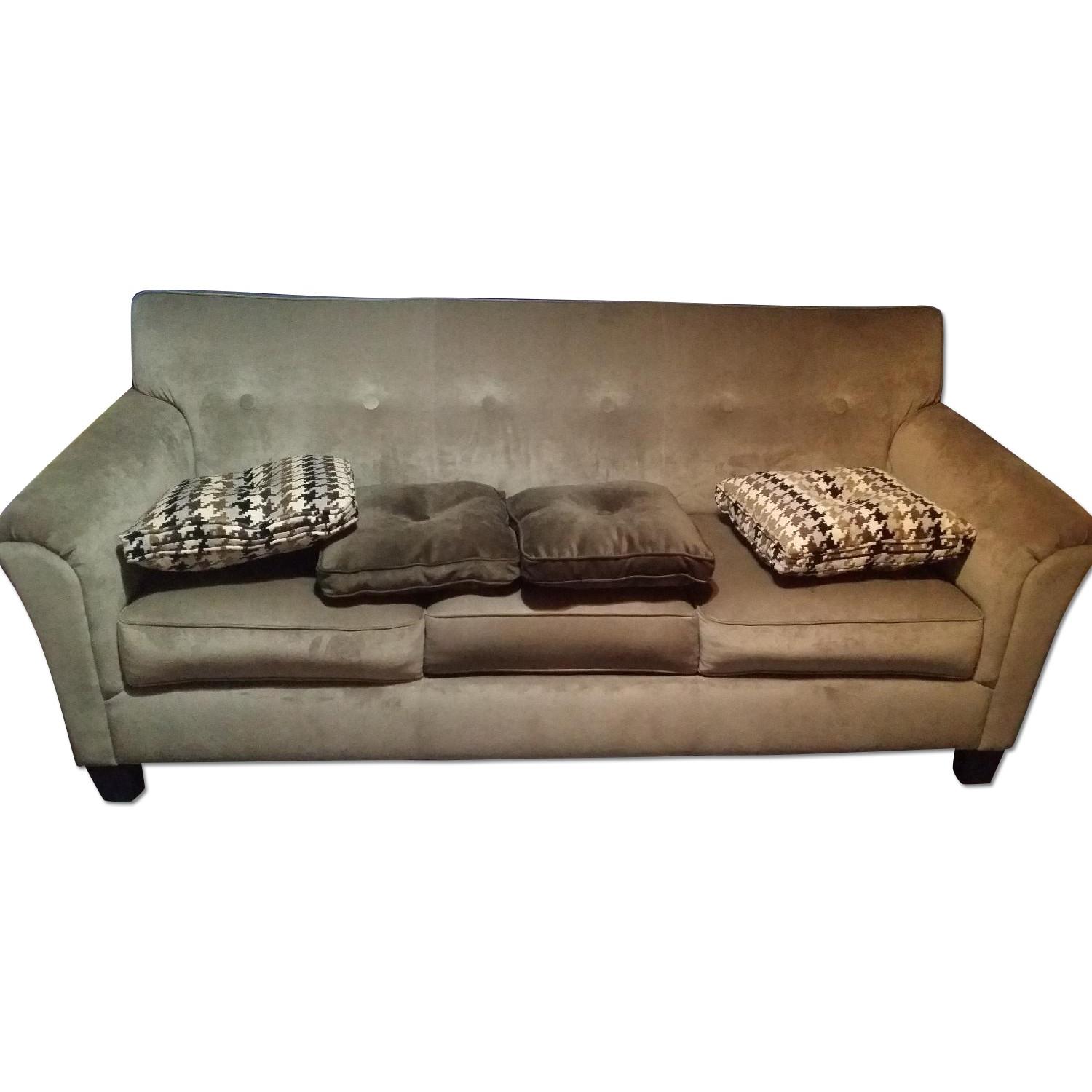 Ashley's Grey Sofa + Loveseat - image-0