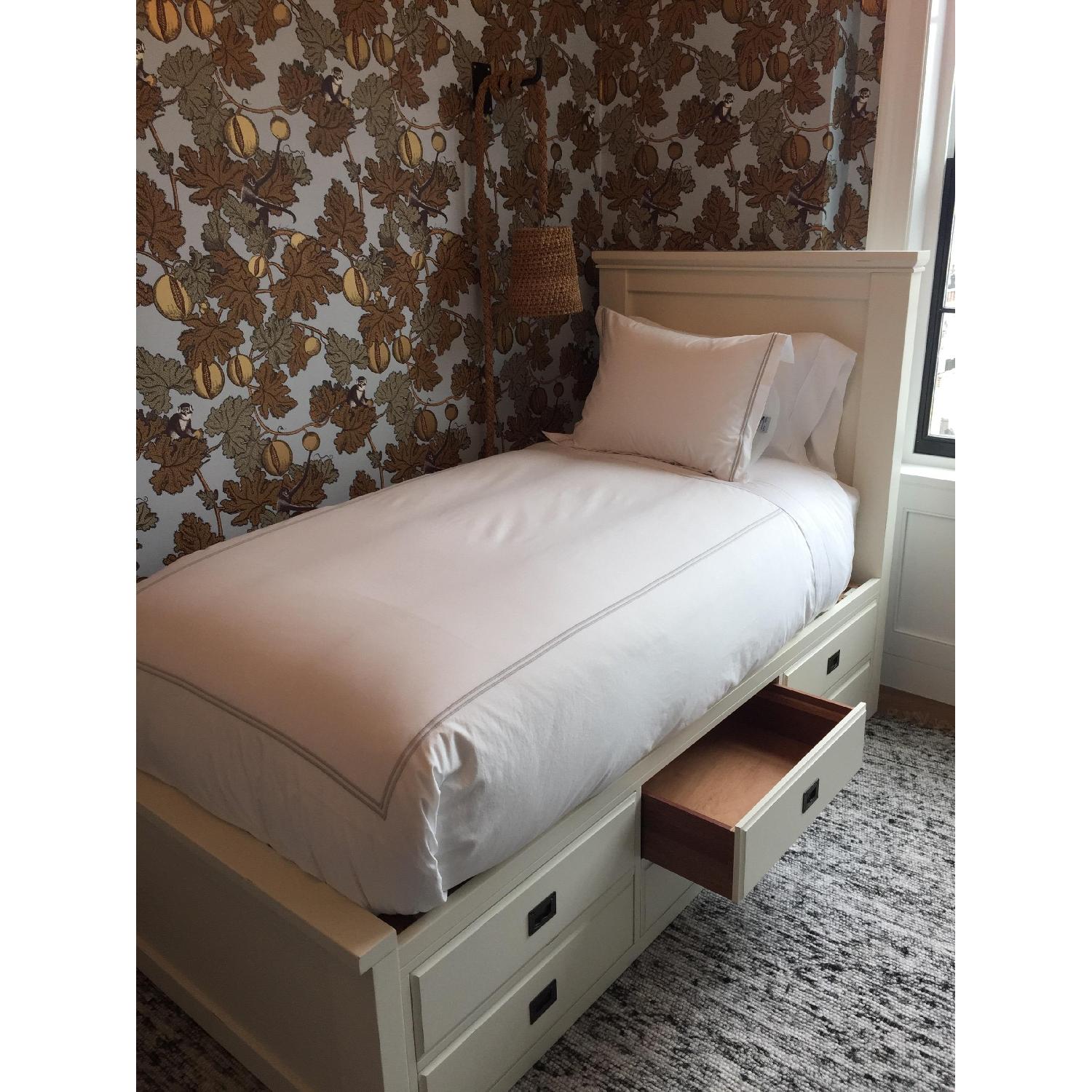 Pottery Barn Kids Twin Storage Bed in White - image-3