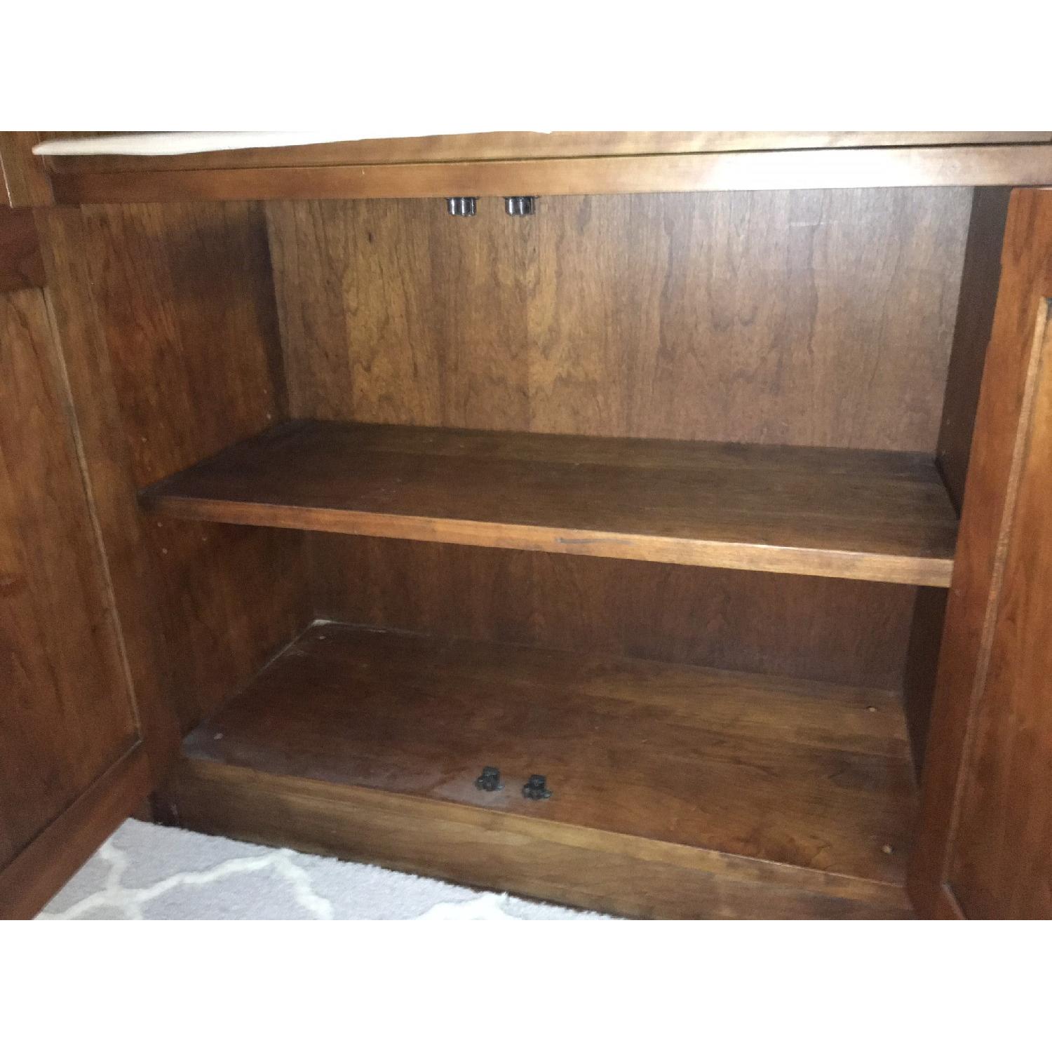 Large Dark Brown Wood Bookcases - Pair - image-6