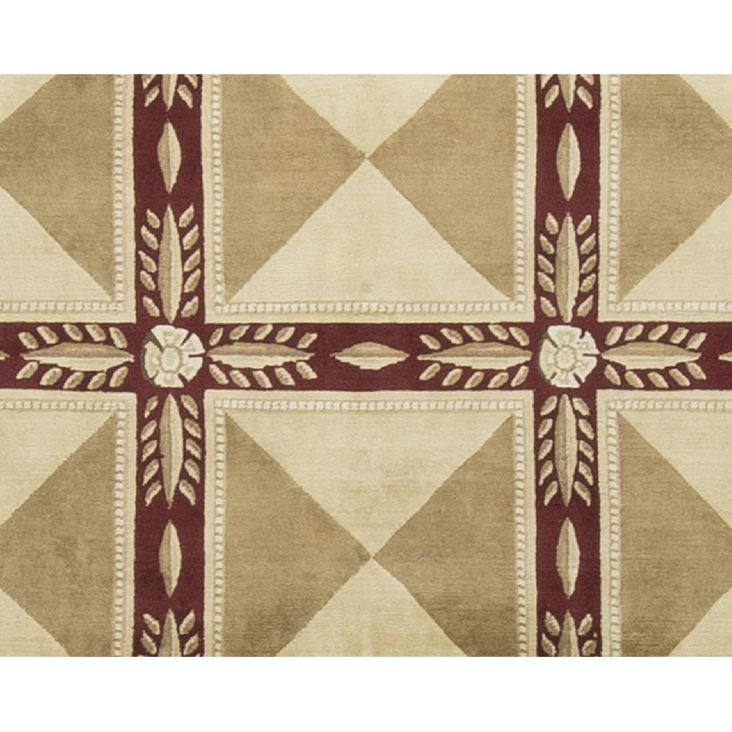 Modern Contemporary Hand Knotted Wool Rug - image-1