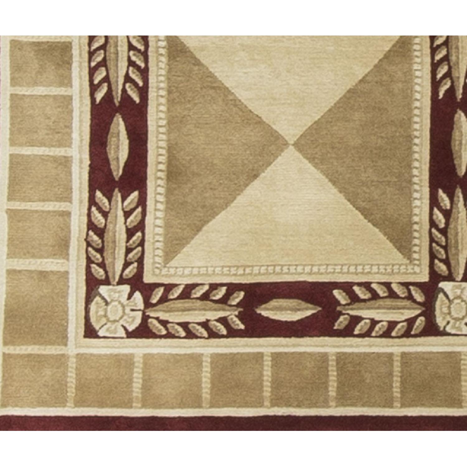 Modern Contemporary Hand Knotted Wool Rug - image-2