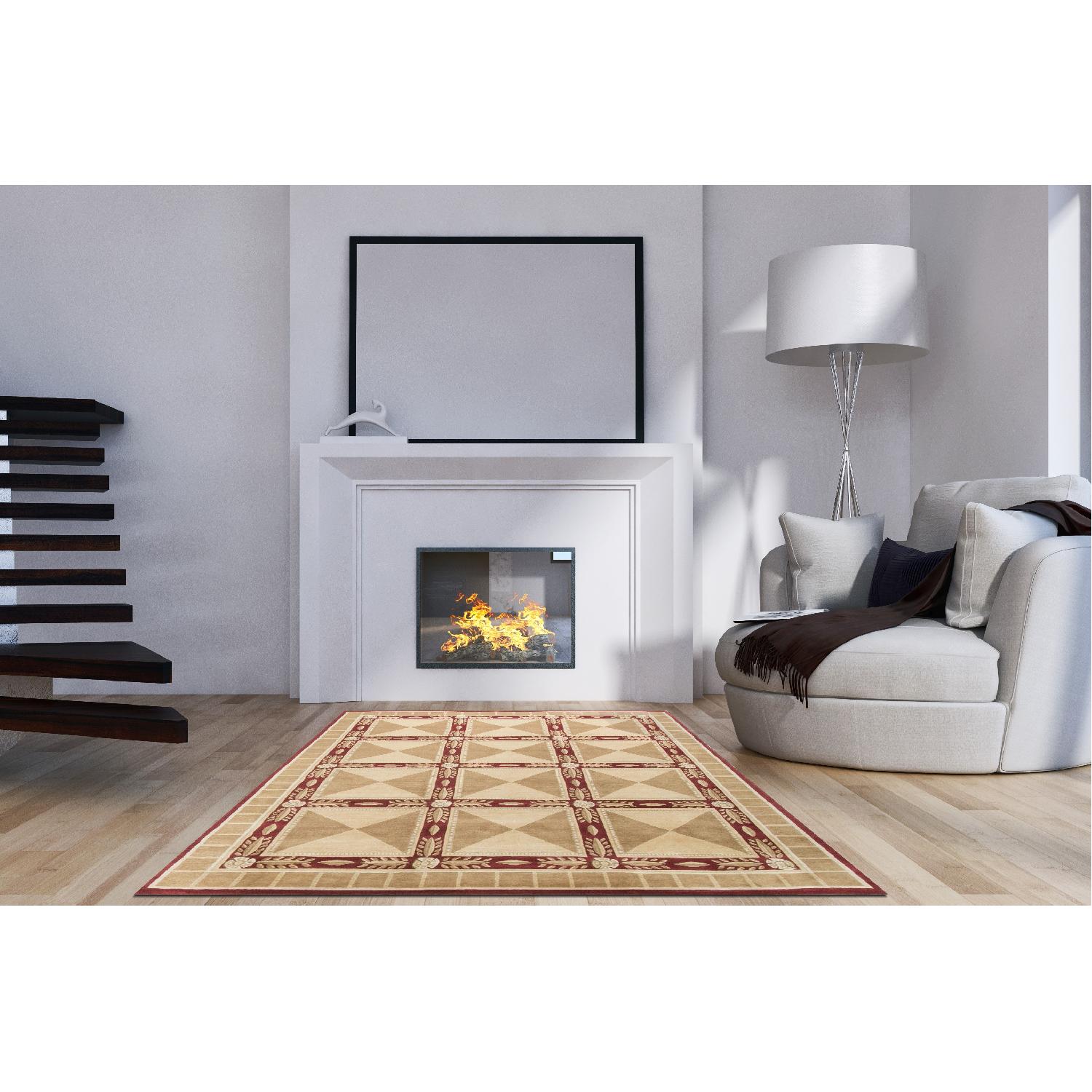 Modern Contemporary Hand Knotted Wool Rug - image-3