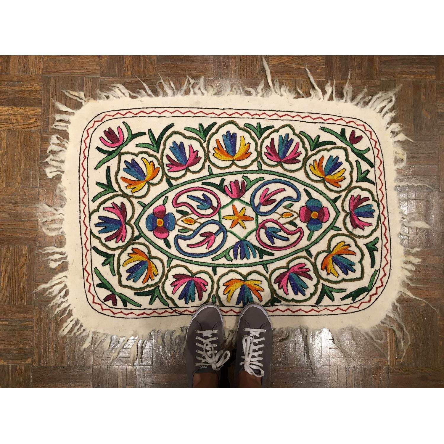 Kashmir Indian Namdas Nomadic Rug - image-1
