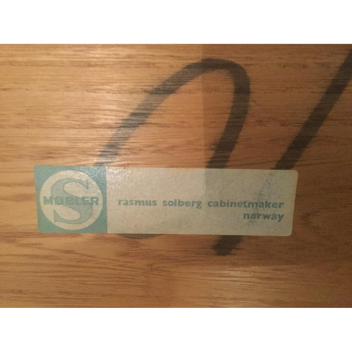 Rasmus Solberg Mid Century Modern Swedish Teak 3 Piece Stacking Tables - image-4