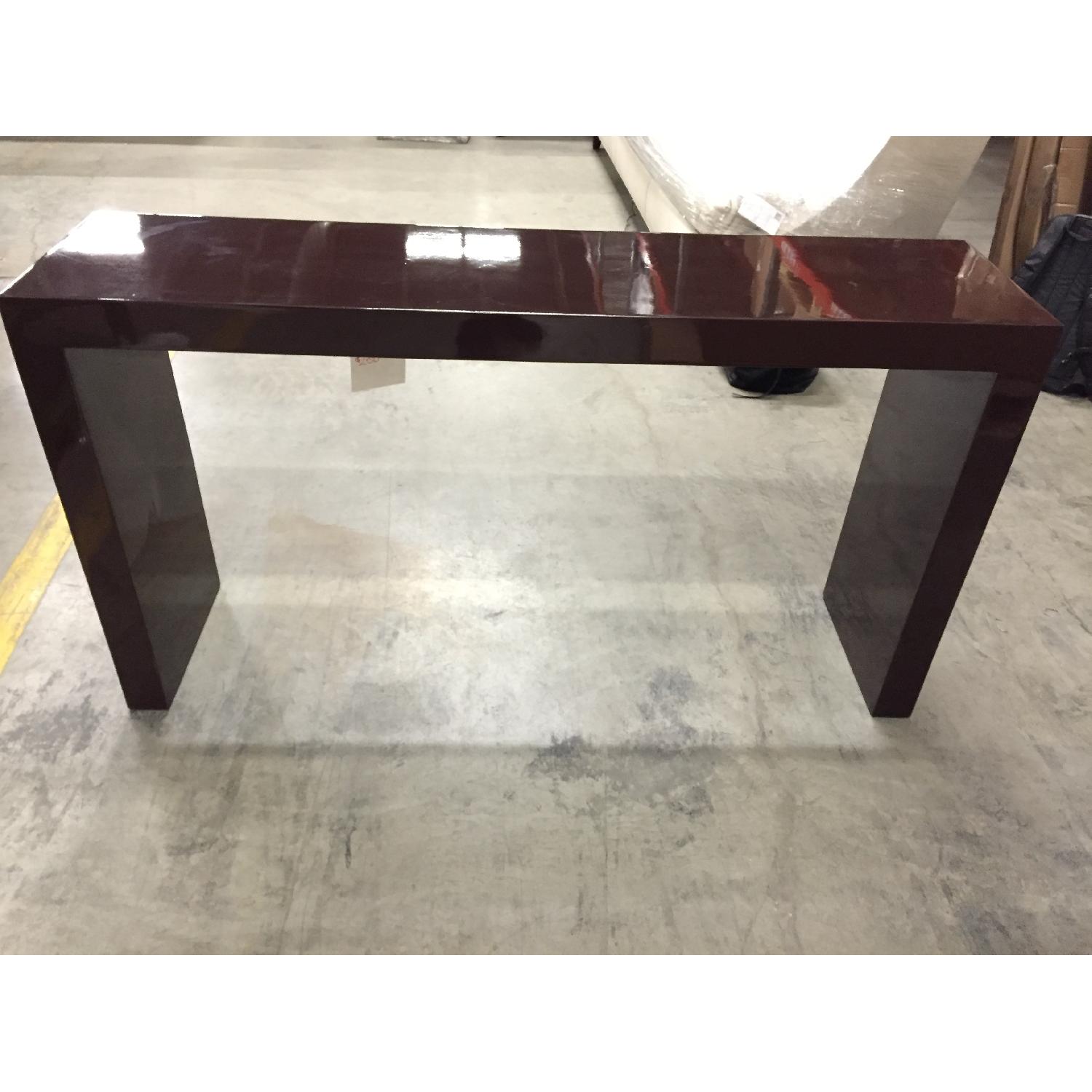 Jonathan Adler Chocolate Lacquer Console Table - image-2