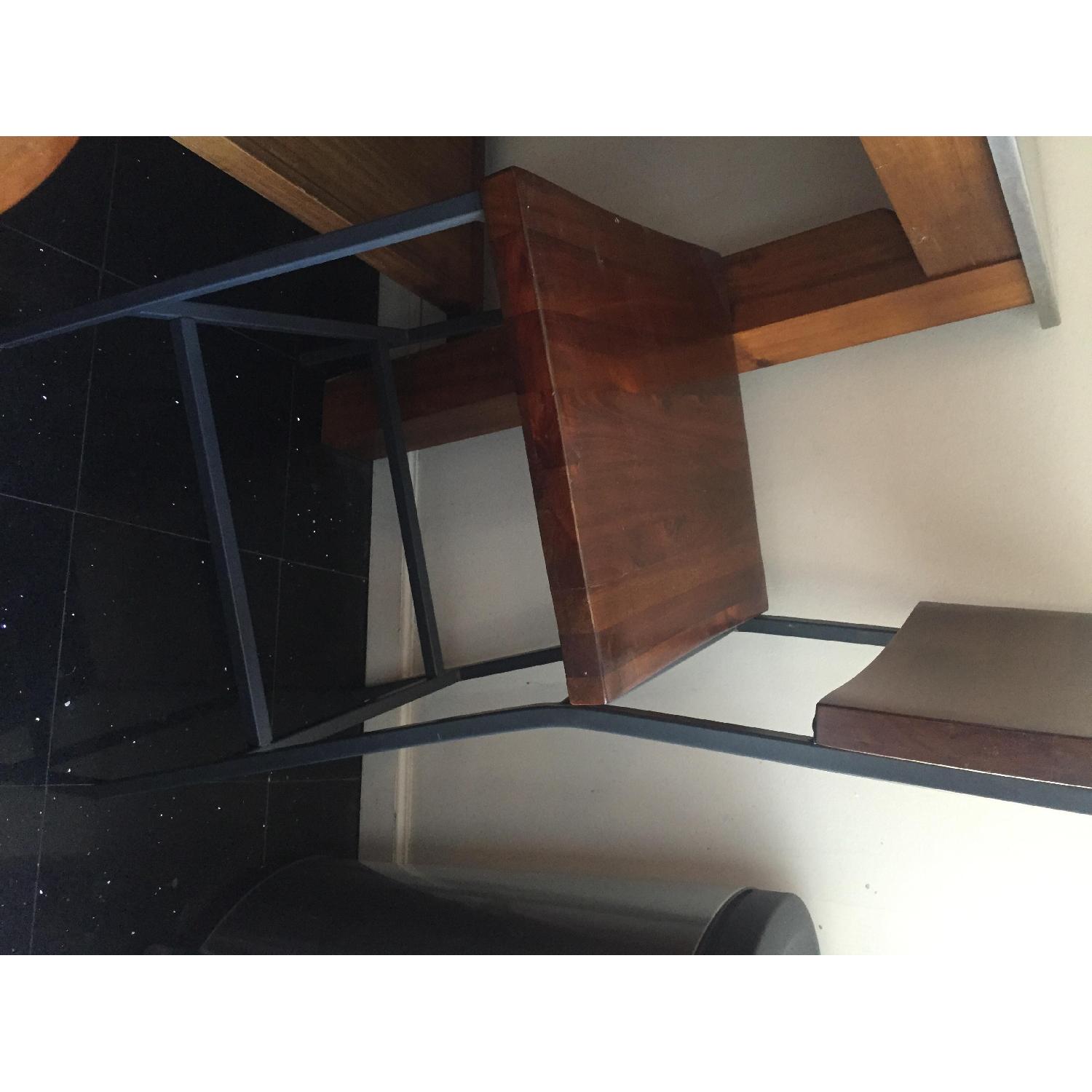 West Elm Rustic High Top Table w/ 4 Stools - image-3