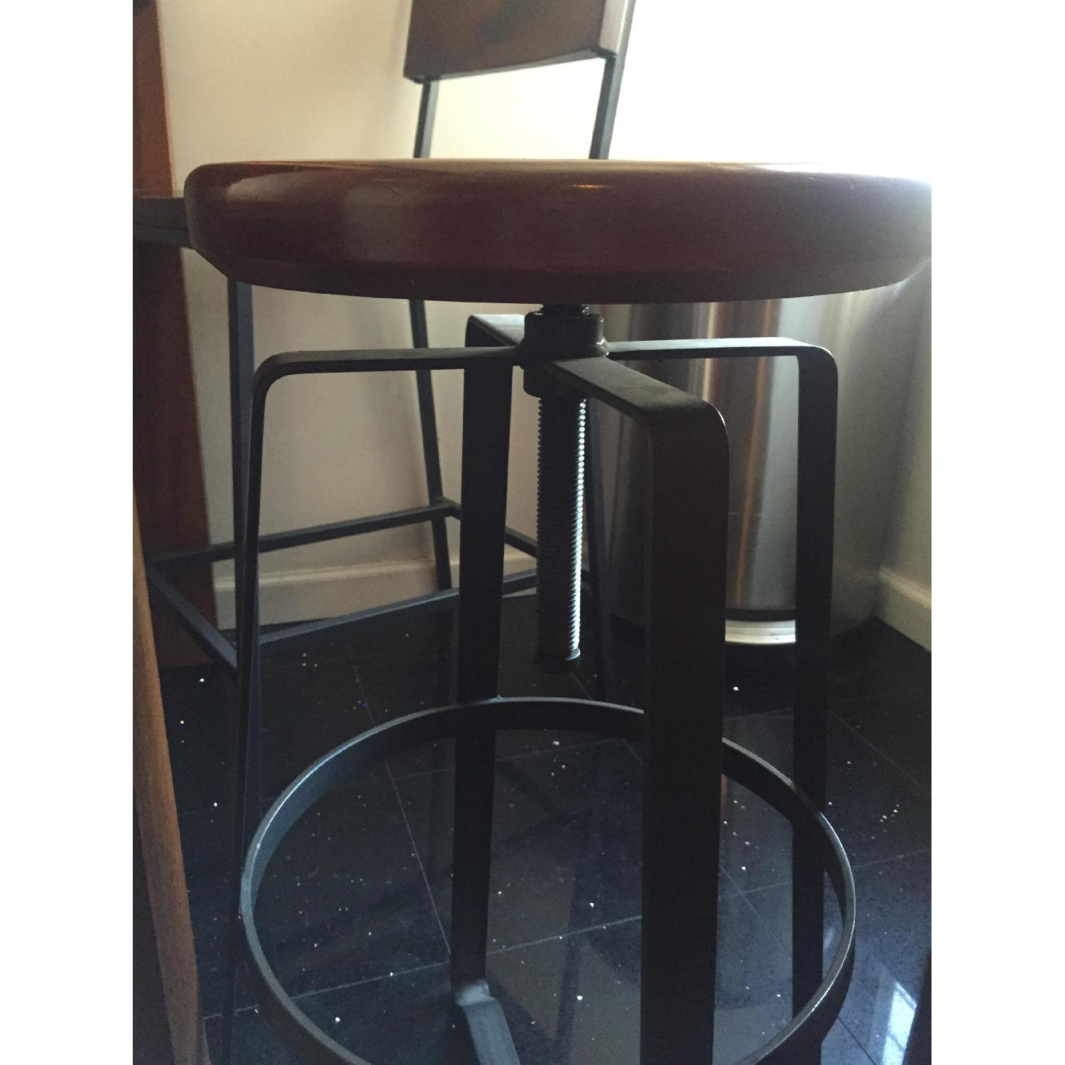 West Elm Rustic High Top Table w/ 4 Stools - image-4