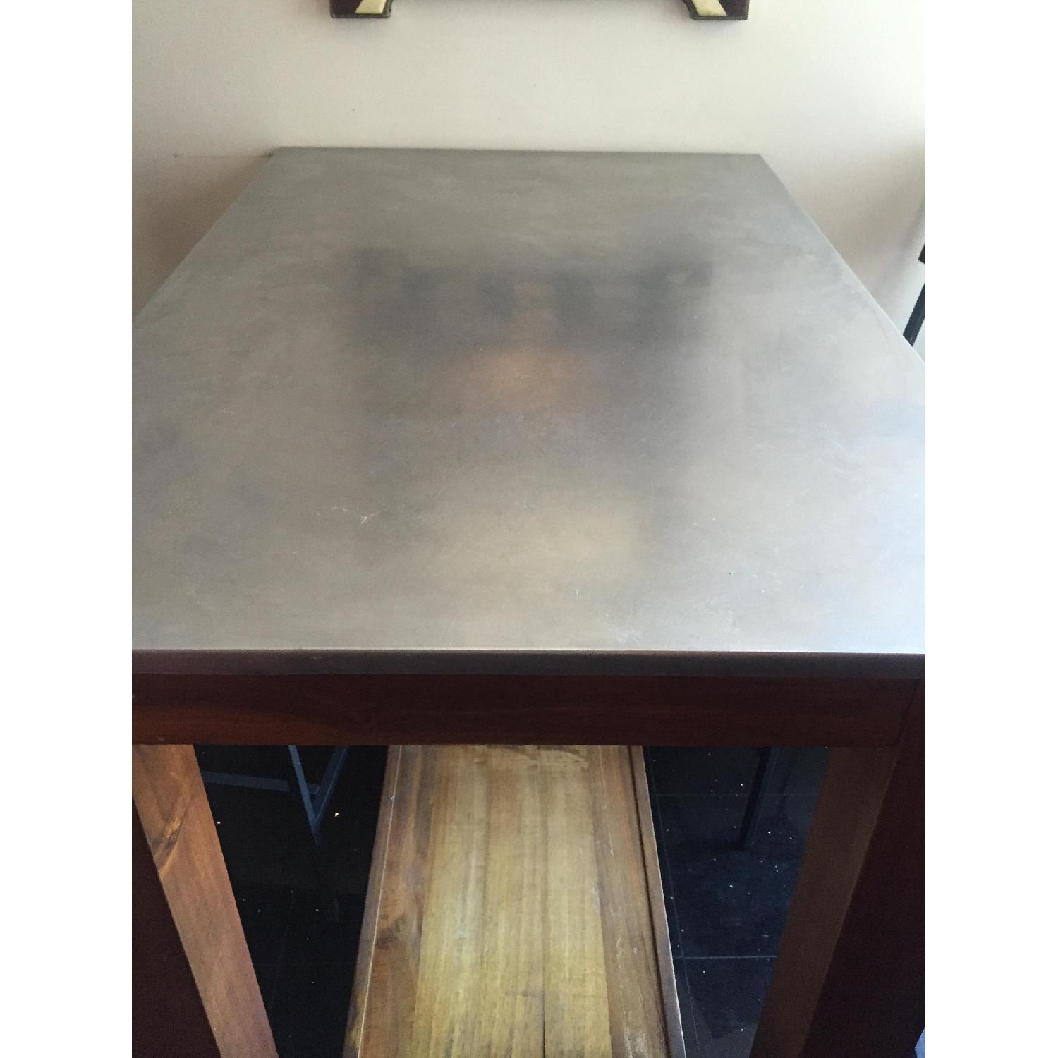 West Elm Rustic High Top Table w/ 4 Stools - image-5