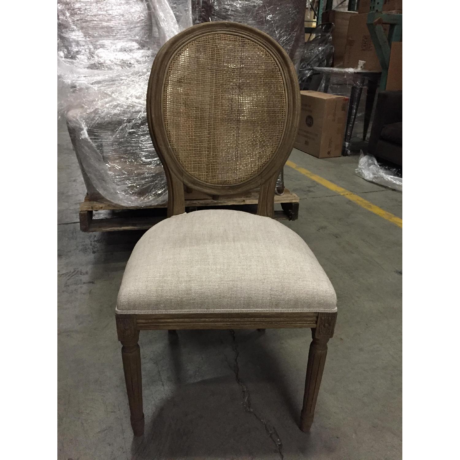 Restoration Hardware Natural Linen Dining Chairs AptDeco