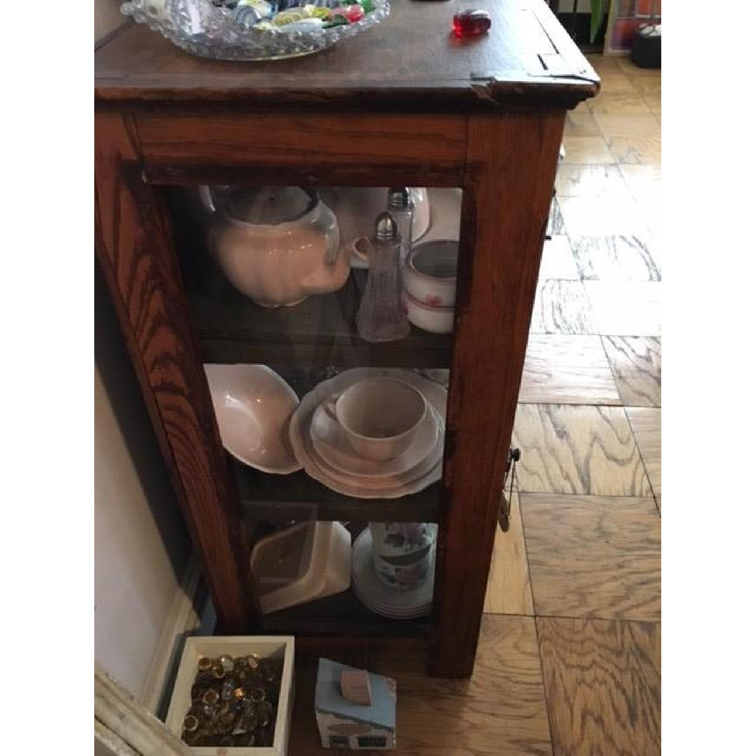 Antique Oak Curio Cabinet - image-3
