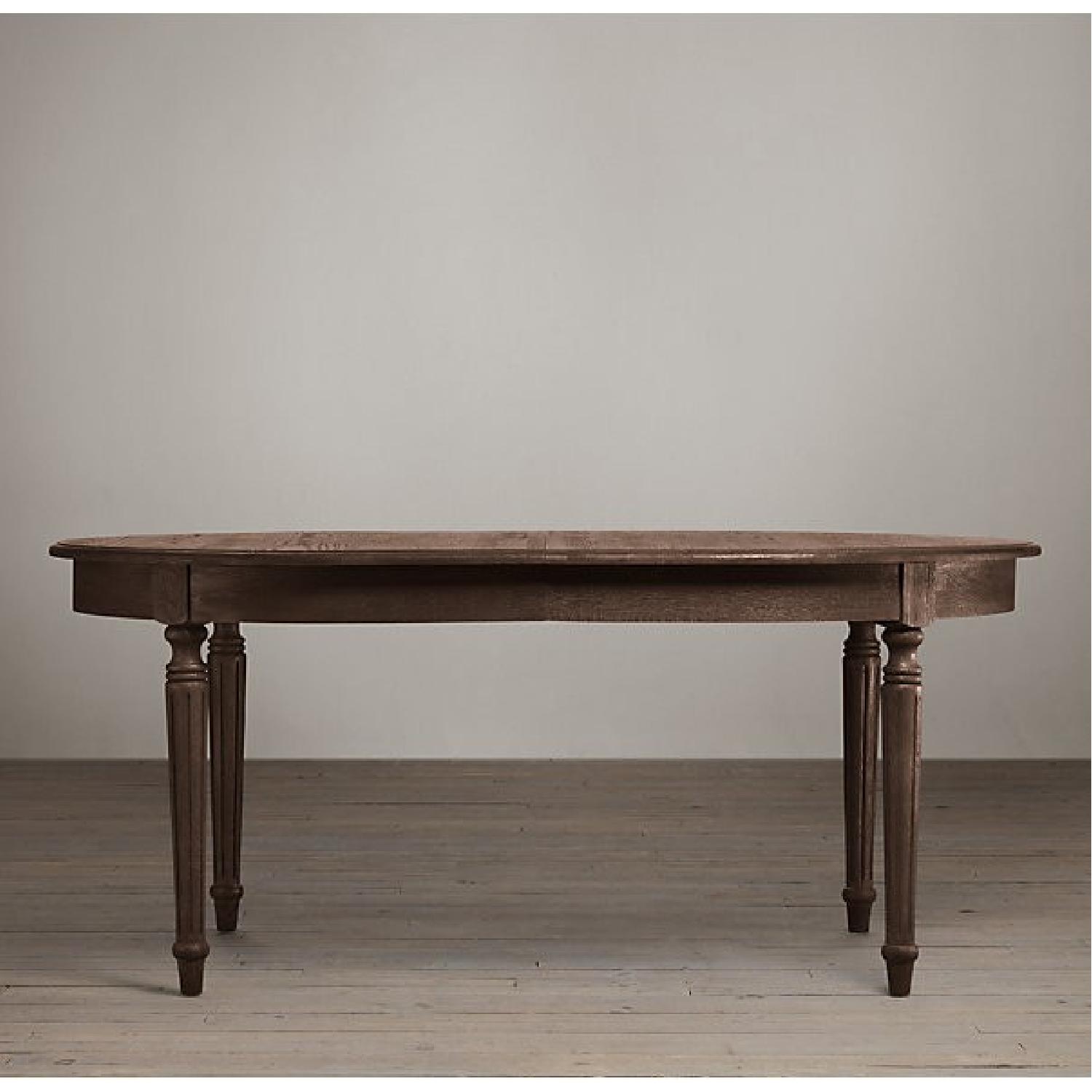 Restoration Hardware Vintage French FlutedLeg Extension Dining Table