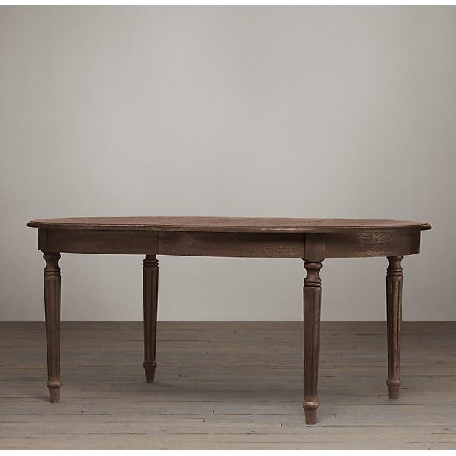 Restoration Hardware Vintage French FlutedLeg Extension Dining Table