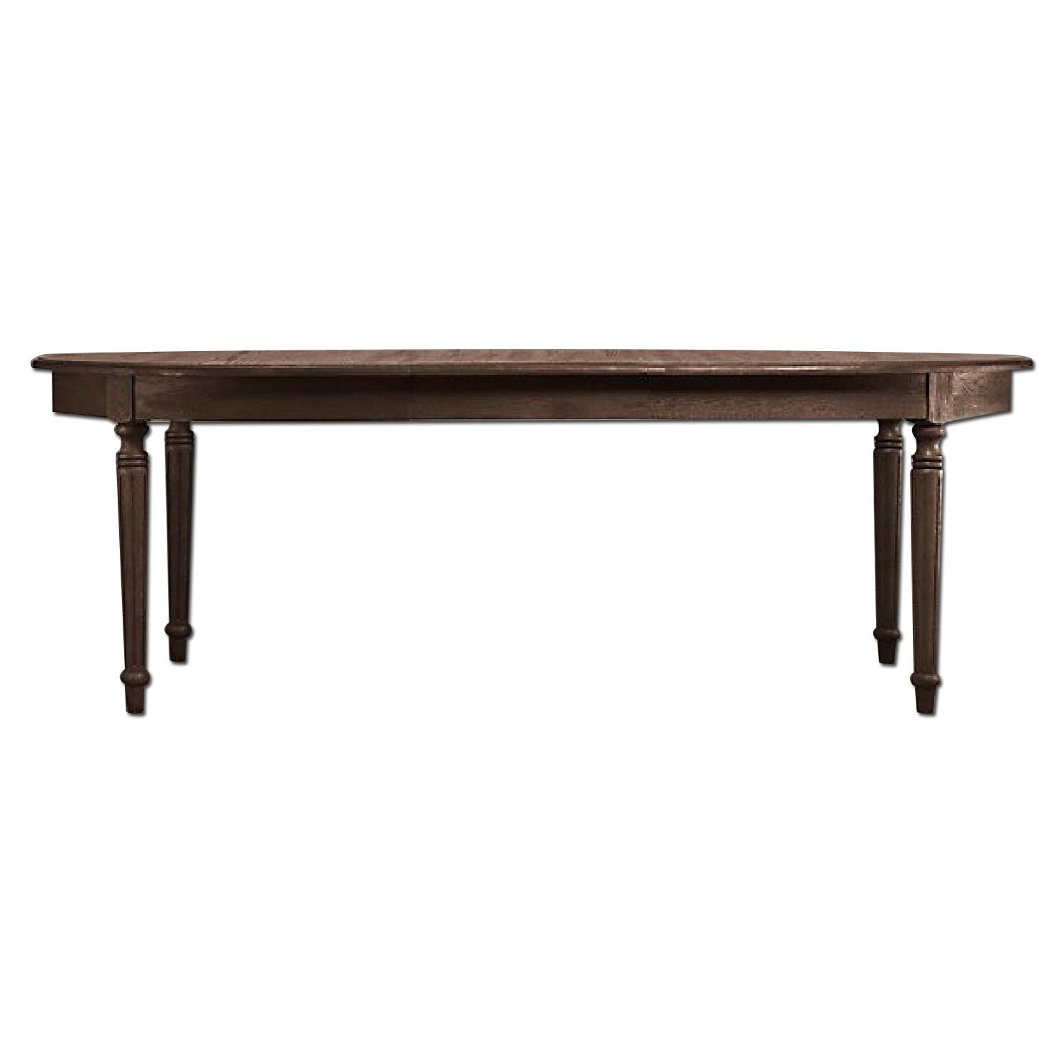 Restoration Hardware Vintage French FlutedLeg Extension Dining Table