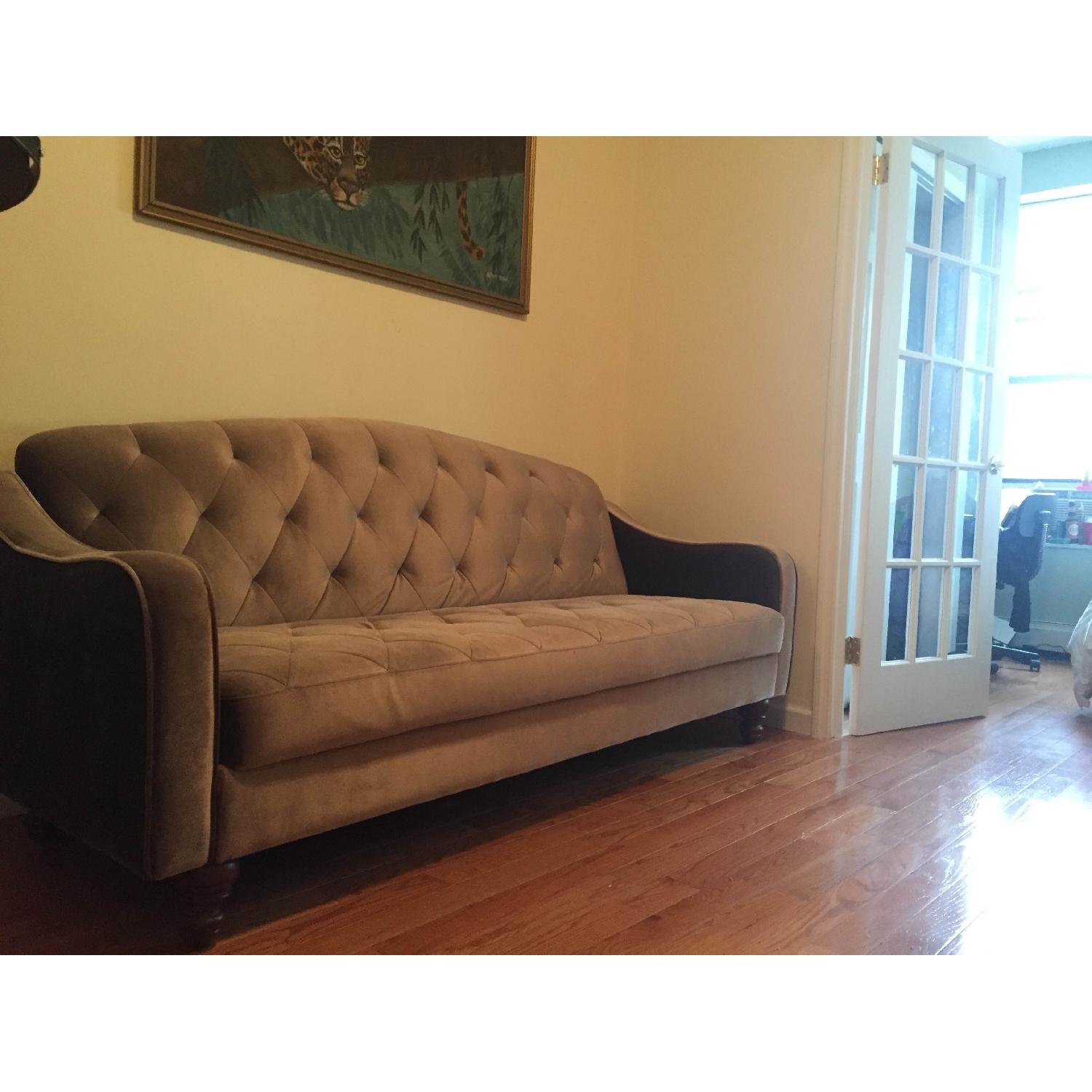 Urban Outfitters Ava Velvet Tufted Sleeper Sofa - image-4