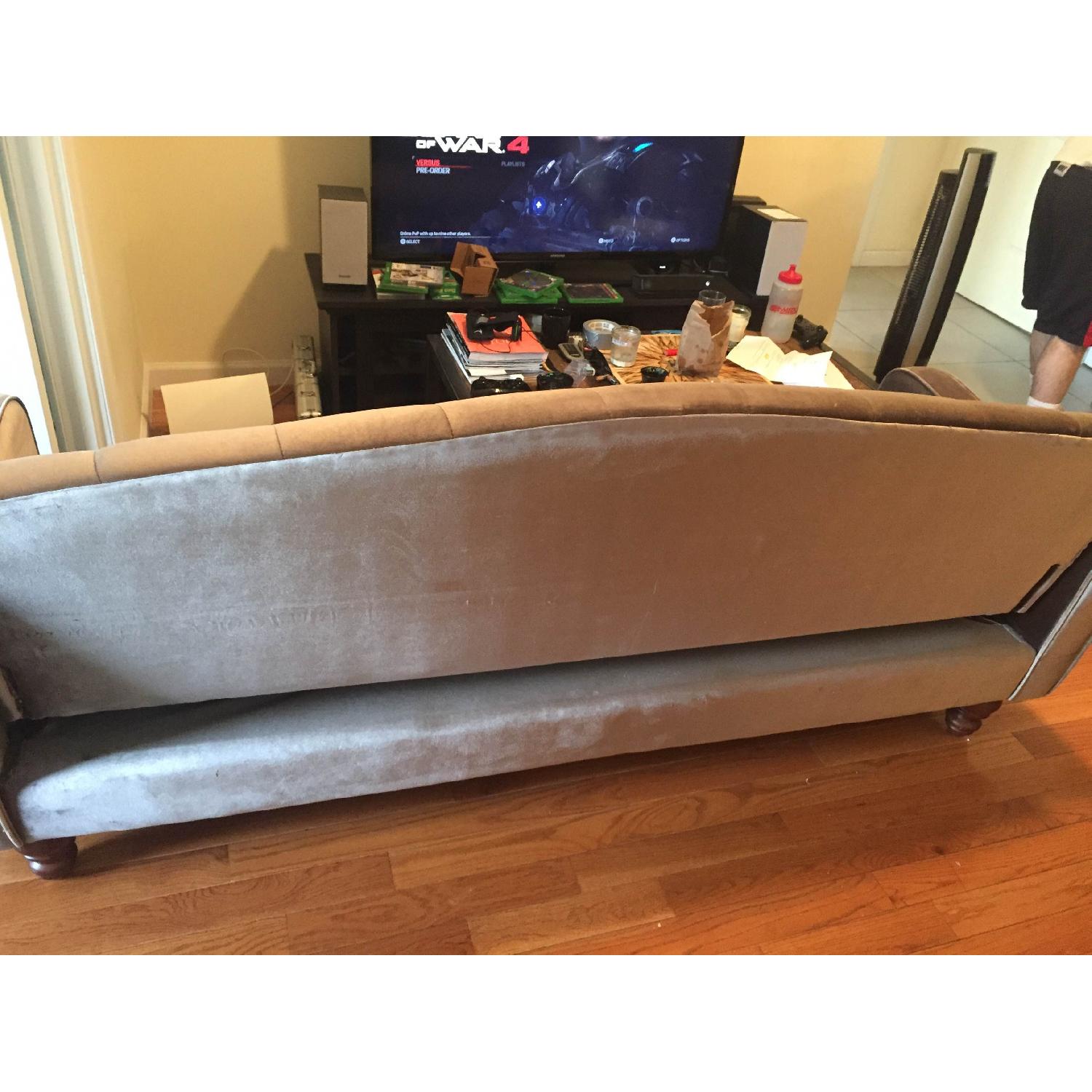 Urban Outfitters Ava Velvet Tufted Sleeper Sofa - image-5
