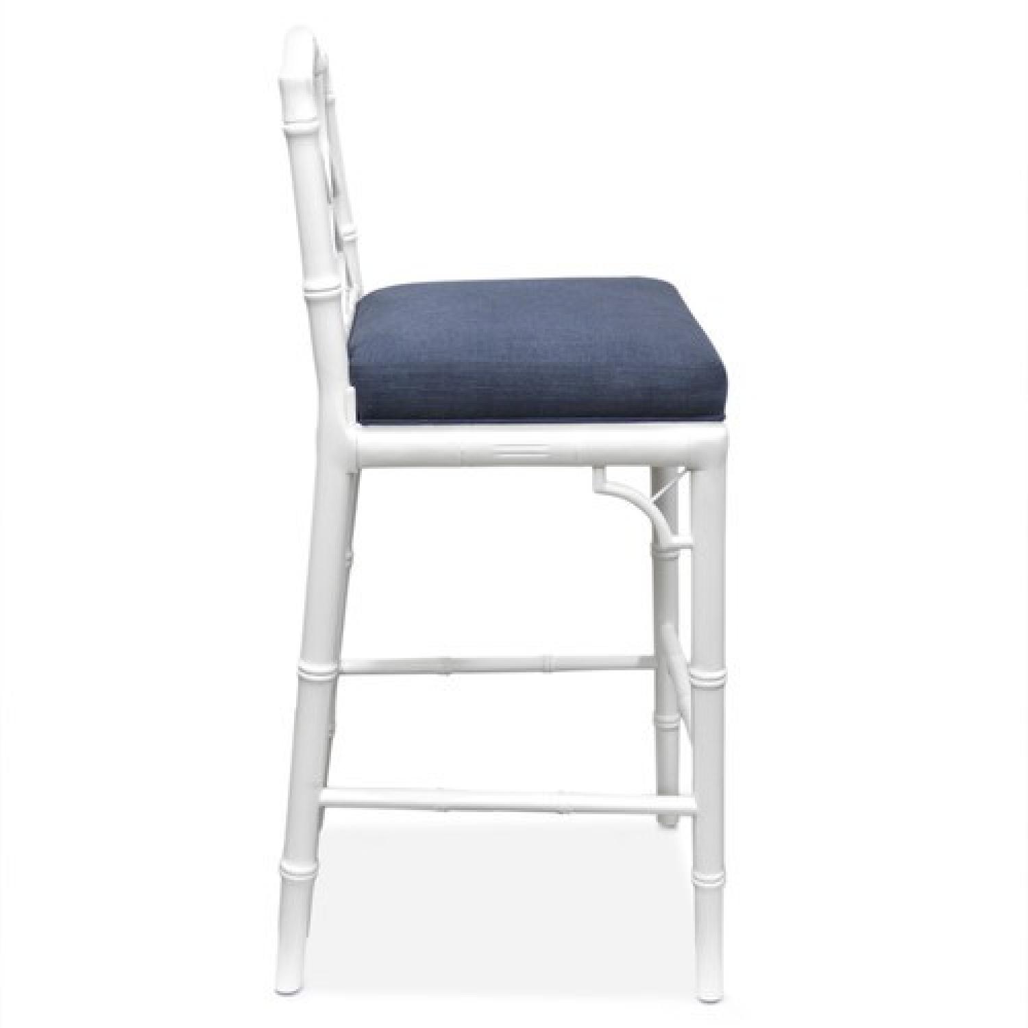 Jonathan Adler Chippendale Bar Stools - Pair - image-3